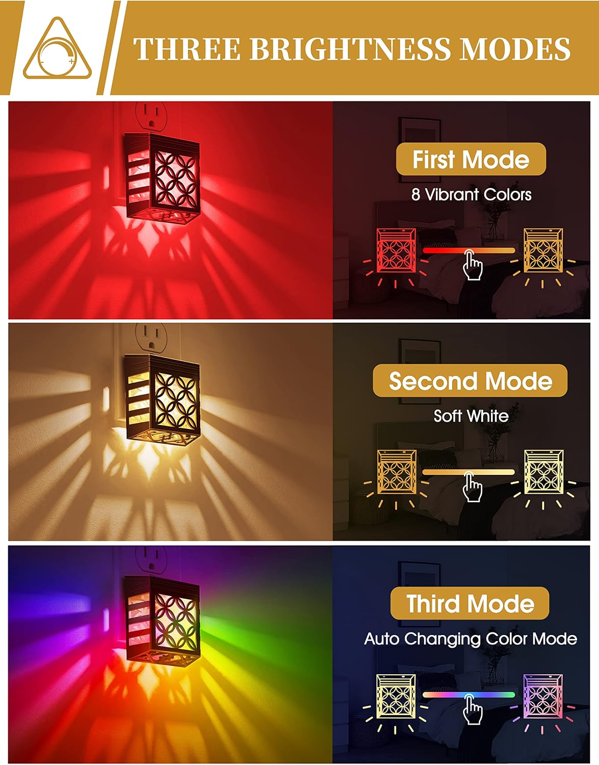 DORESshop Nights Lights Plug Into Wall, Plug in Night-Light, 3000K