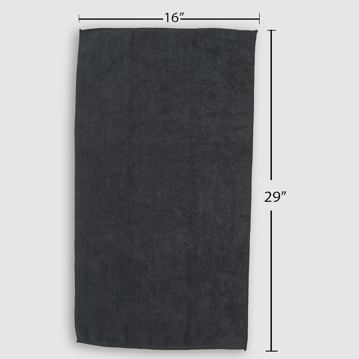 Fromm Softees Microfiber Hair Towels, Absorbent Salon Hair Towels for Hairstylists, Barbers, Spa & Gym, Fast-Drying, Ultra-Soft, Lint-Free, Multi-Purpose Towels, 16" x 29"- 10-Pack - Black