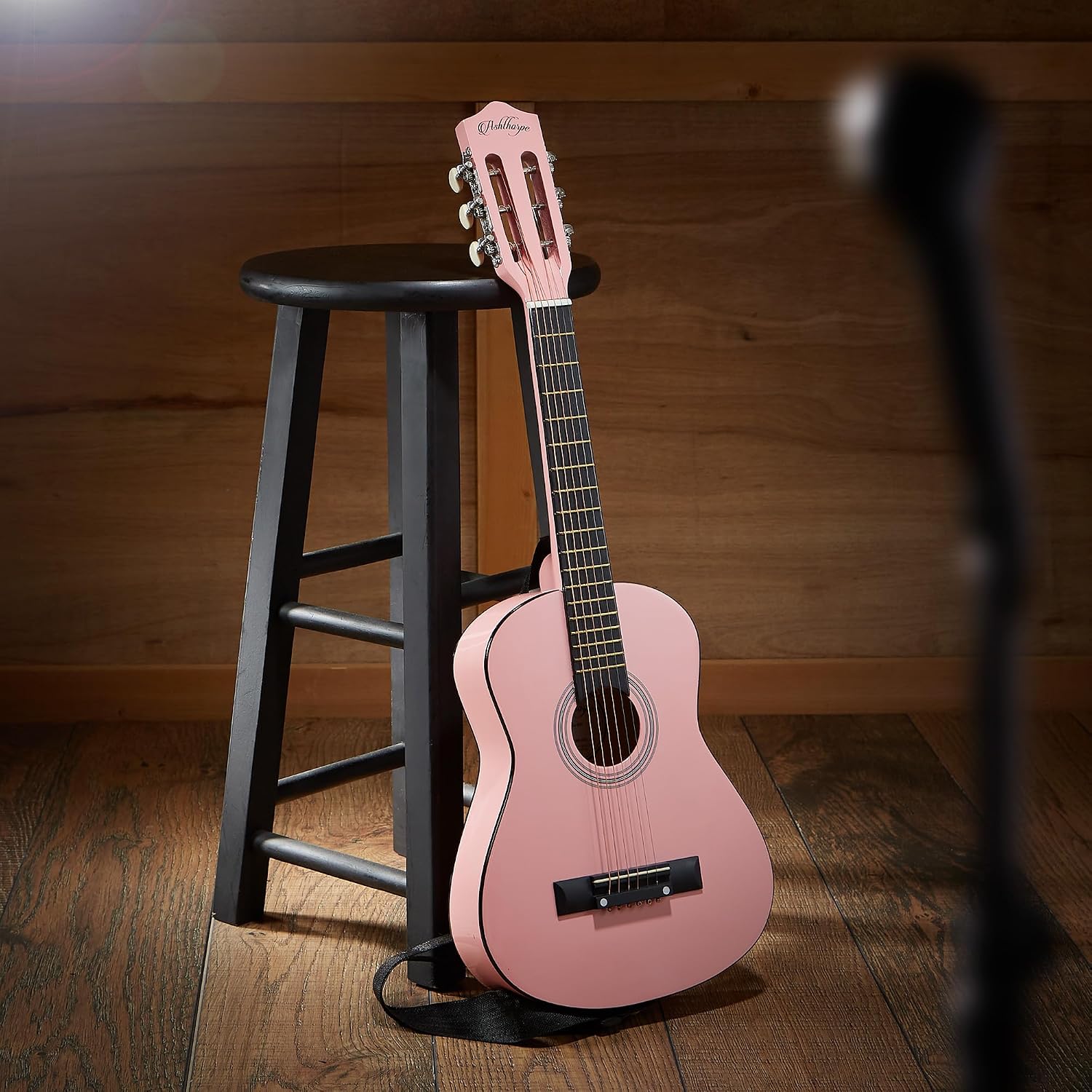 Ashthorpe 38-inch Beginner Acoustic Guitar (Red), Starter Kit with Gig Bag, Extra Strings, Strap, Picks, and Lessons