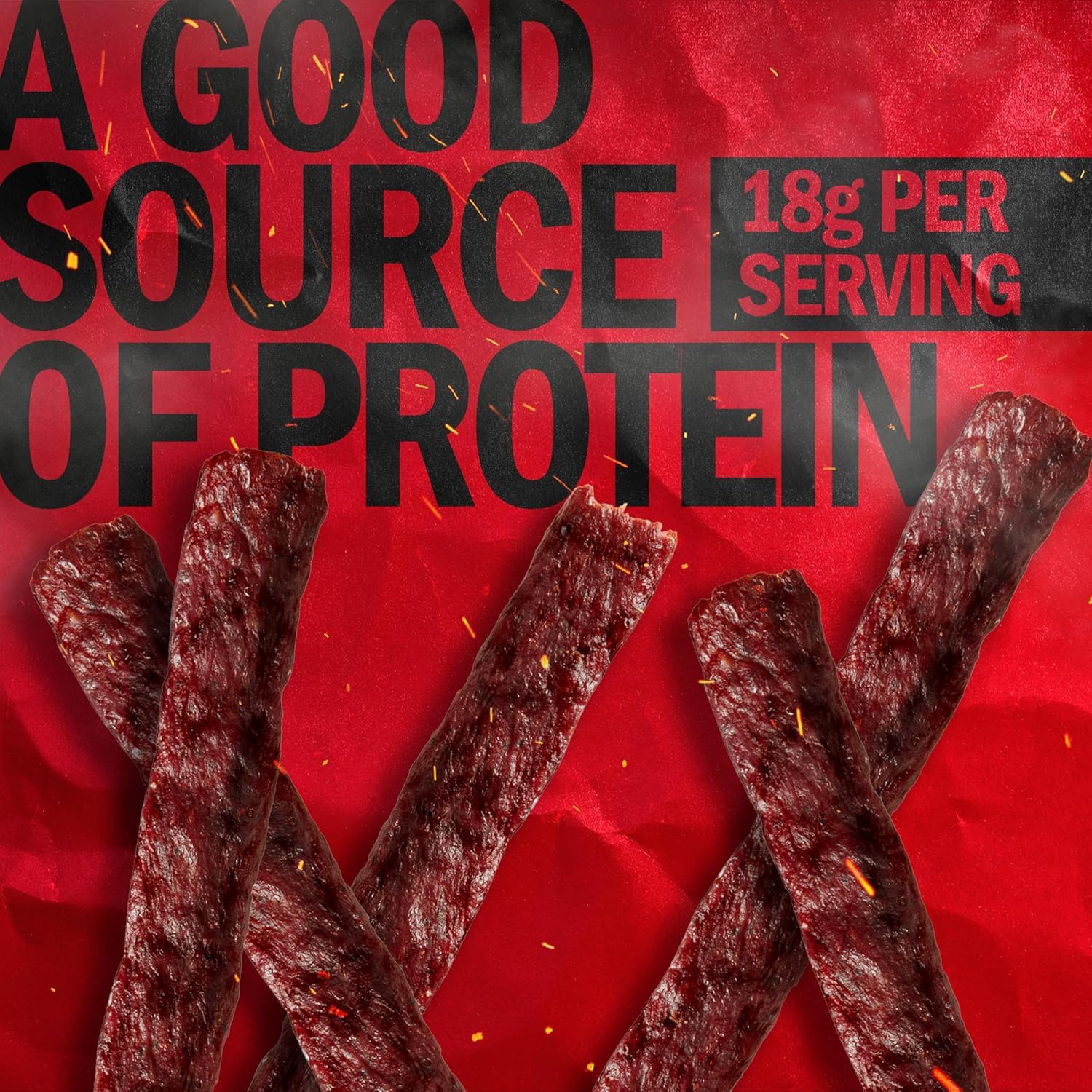 Jack Link's Beef Steak, Original - Protein Snacks, Jerky Meat Snack with 23g of Protein, Made with 100% Beef, Individually Wrapped Bulk Snack Pack, Keto Friendly - 2 Oz. (12 Count)