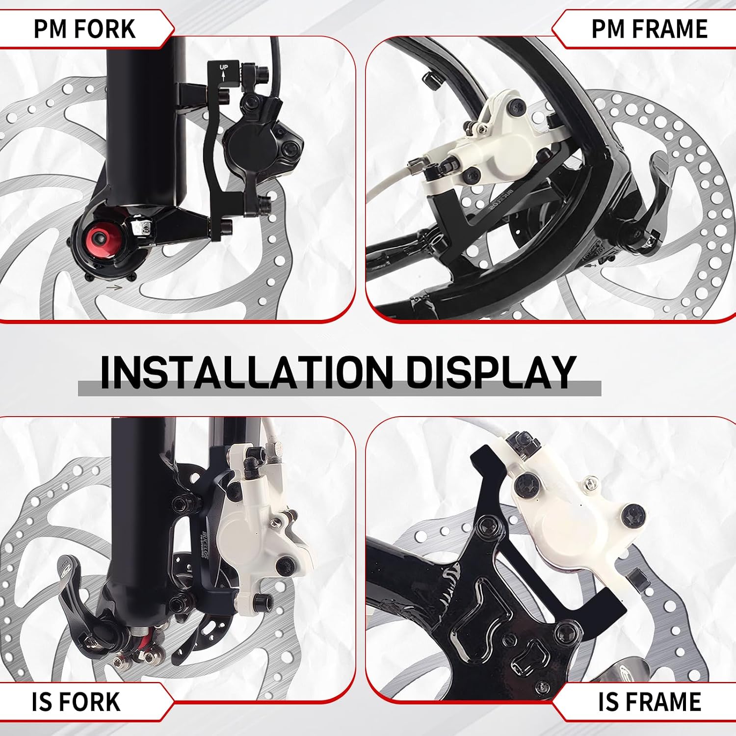 BUCKLOS MTB is Frame Rear 180mm Disc Brake Caliper Mount Adapter Parts