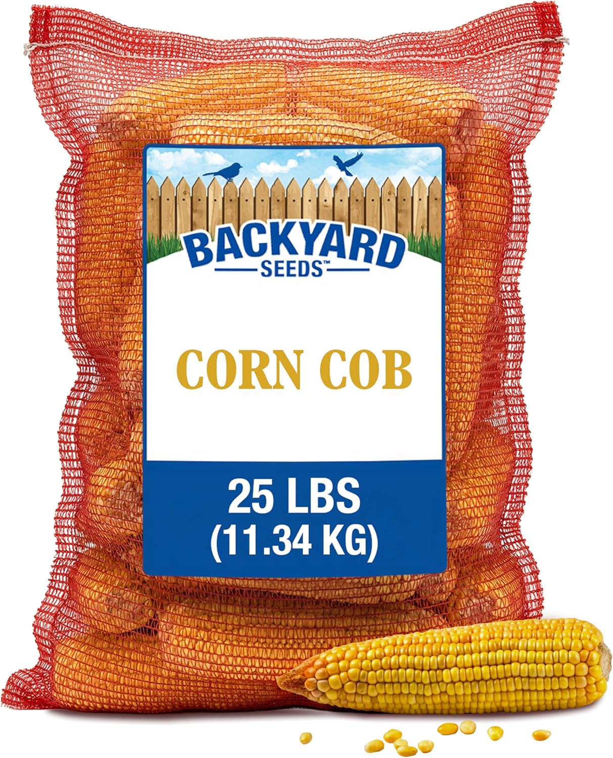 CountryMax 50LB Cracked Corn Chicken Feed, for Birds, Deer, Squirrels | High Energy, USA Sourced, Year-Round Feeding for Poultry, Wildlife, Birds. For Ground Feeding or Bird Feeders