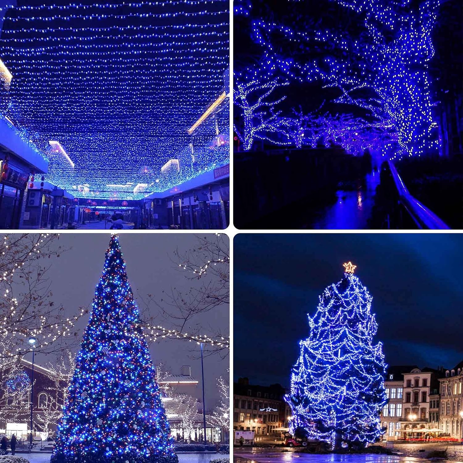 Solar String Lights Outdoor 2 Pack 170FT 480 LED Christmas Light Warm White