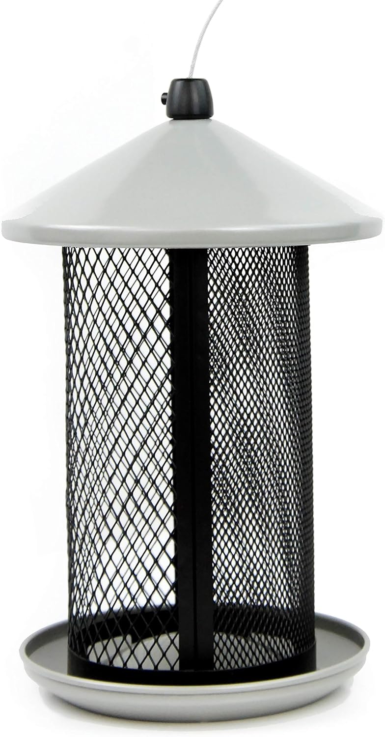 Perky-Pet Dual Mesh Wild Bird Seed Feeder - Holds up to 2.85 lb Wild Bird Seed - Dual Compartment for Seeds and Thistle - TSS00349