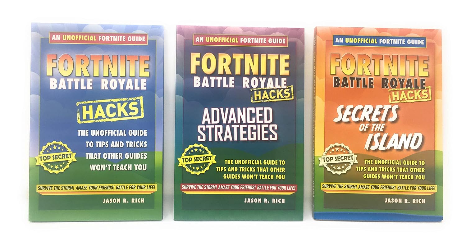 FORTNITE - Unofficial Tips & Tricks 3 Book Bundle Set - Battle Royale Hacks Advanced Strategies Secrets of the Island - The Ultimate Fortnite