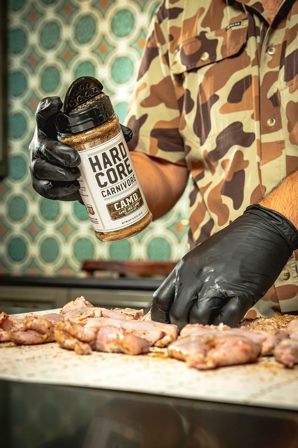 Hardcore Carnivore Black | All-Purpose Beef Seasoning Rub, 13oz Shaker