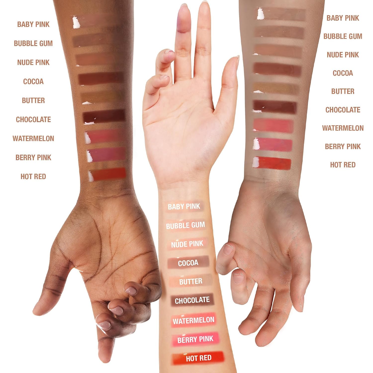 Ruby Kisses Broadway Vita-Lip Clear Lip Gloss (8 Pack), Ultra-Hydrating & Soothing Formula with Vitamins