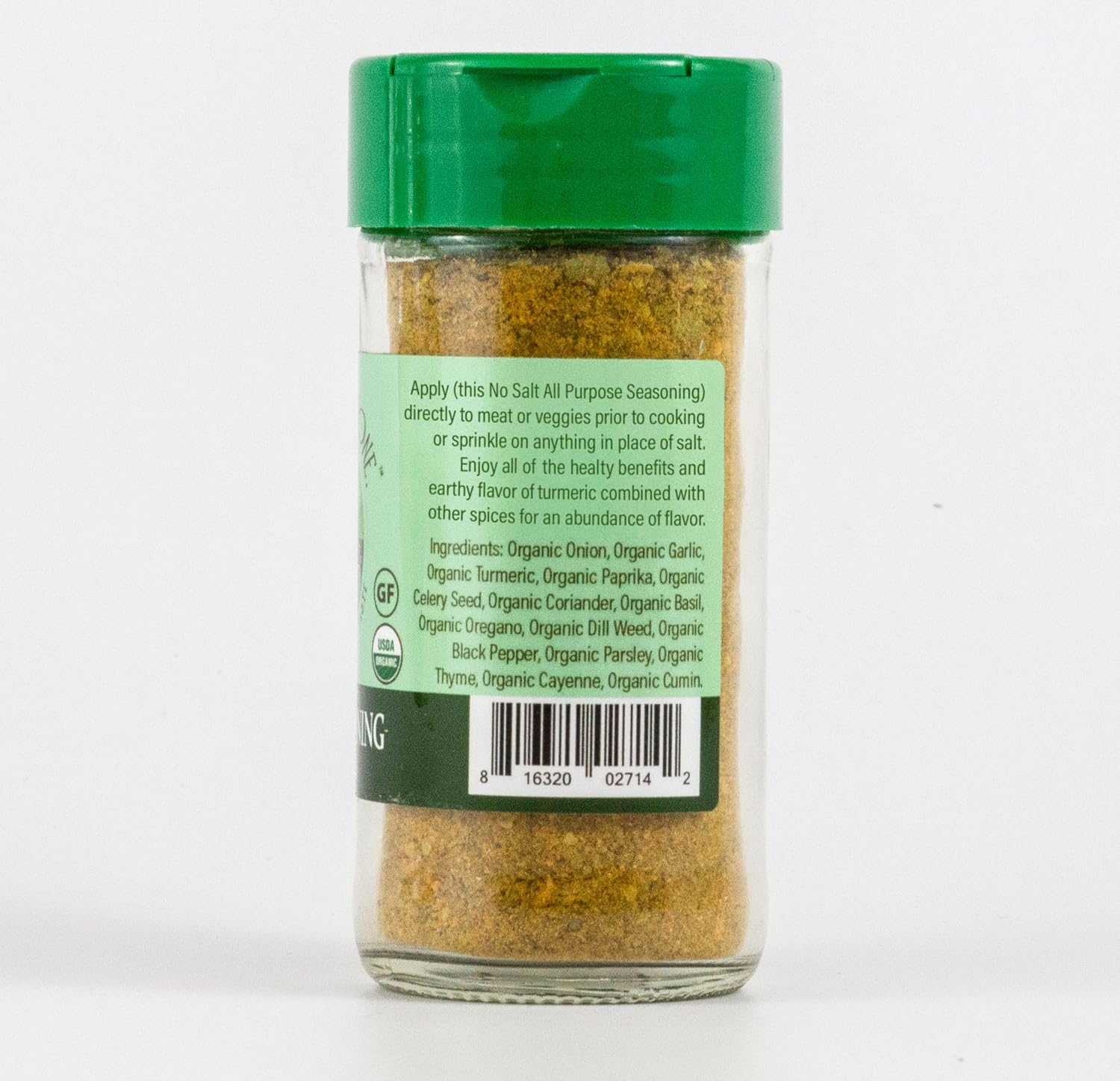 Organic No Salt Seasoning - Zilch Nada None by Flavor Seed, Salt Substitute for Cooking with Herbs & Spices, All Purpose Seasoning for Meat