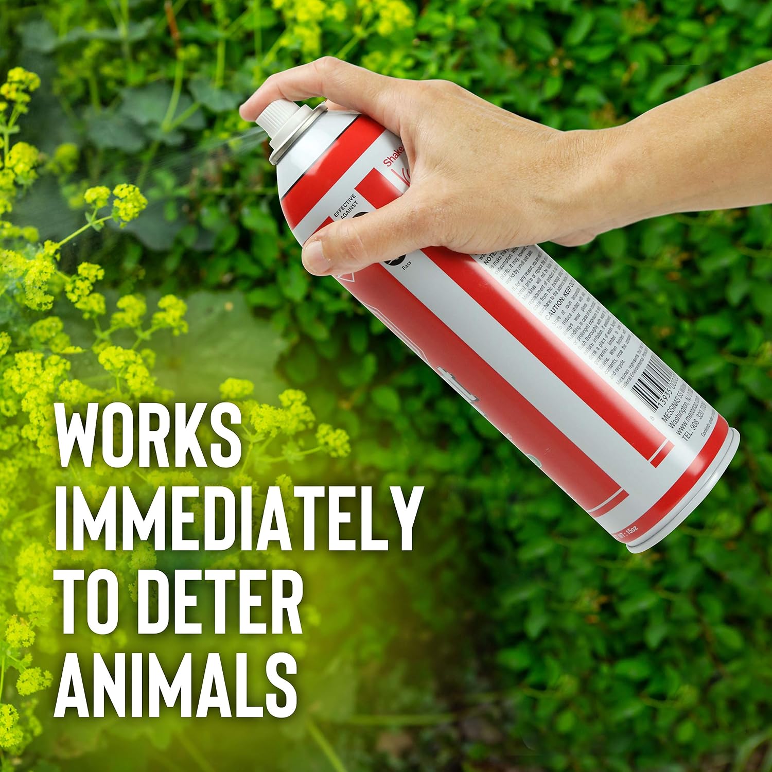 Squirrel Stopper Repellent Spray - Chipmunk & Squirrel Deterrent for Bird Feeders, Garden & Homes - Weather-Resistant Formula - Scent, Taste & Touch Barrier - Safe Around Kids & Pets - 32oz