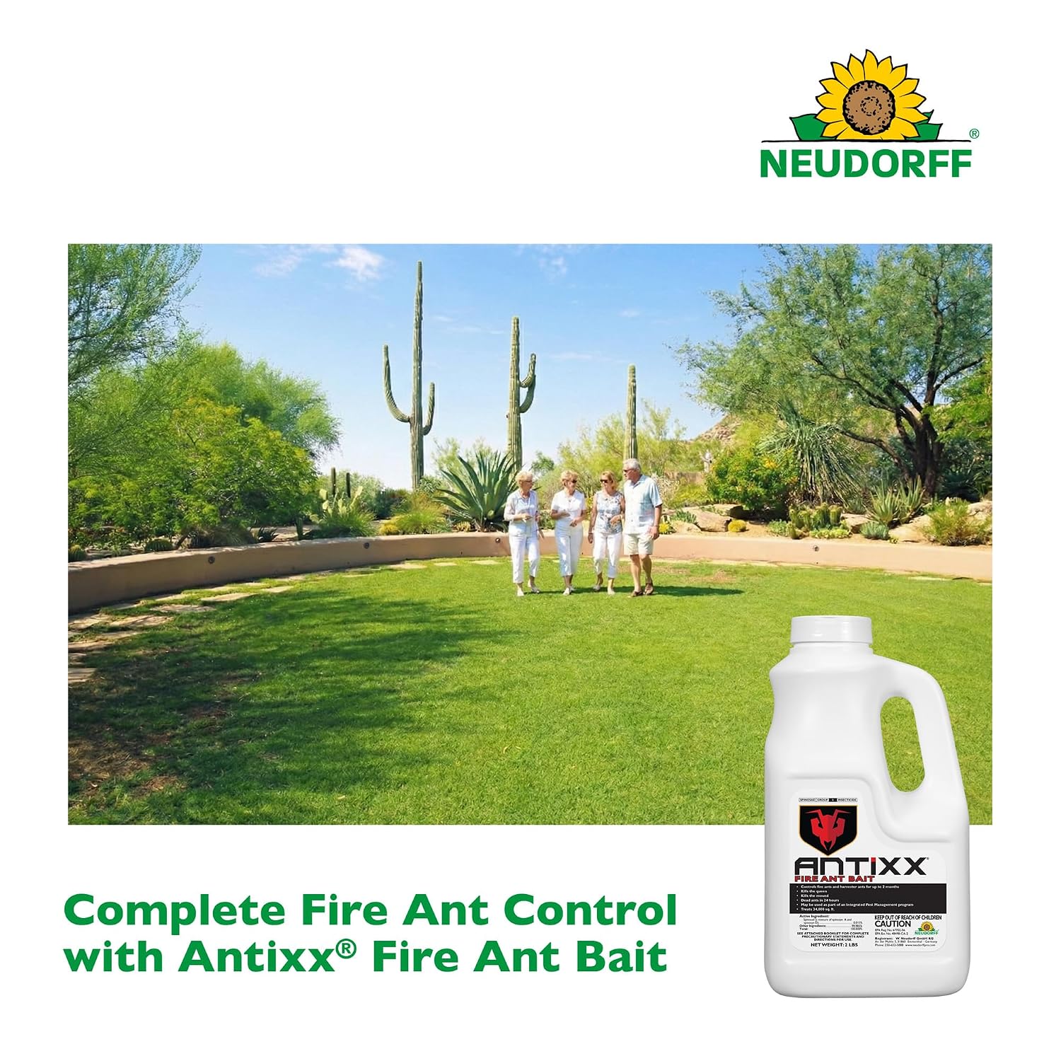 Neudorff Antixx Fire Ant Bait Controls Fire Ants for up to 2 Months 2 LBS.