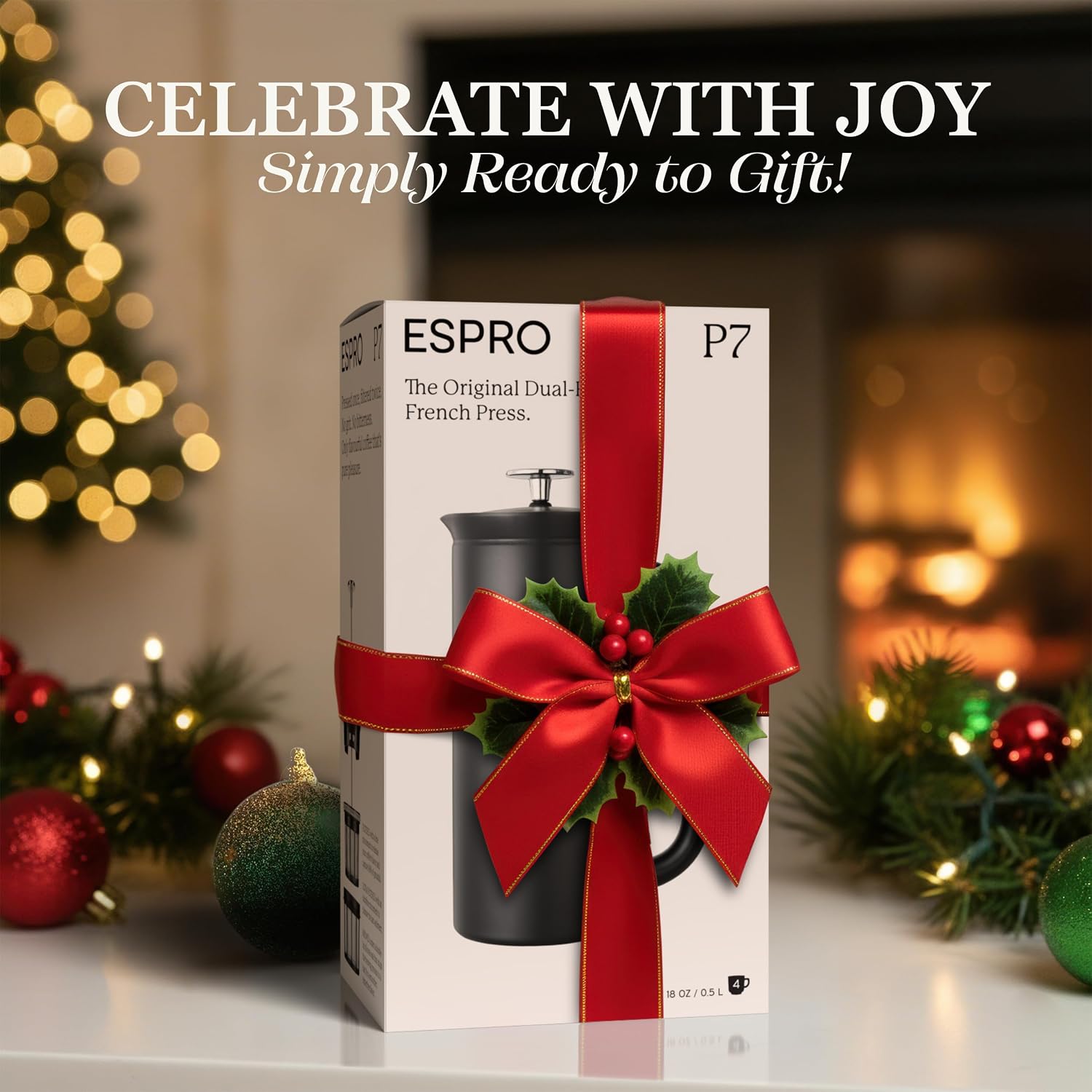 ESPRO P7 French Press, 18oz, Brushed, Stainless Steel Coffee Maker | Double Filter Coffee Press, Grit-Free Coffee, Heat Resistant Insulated tea Press, Easy Hot and Cold Coffee Brewer, Tea Brewer