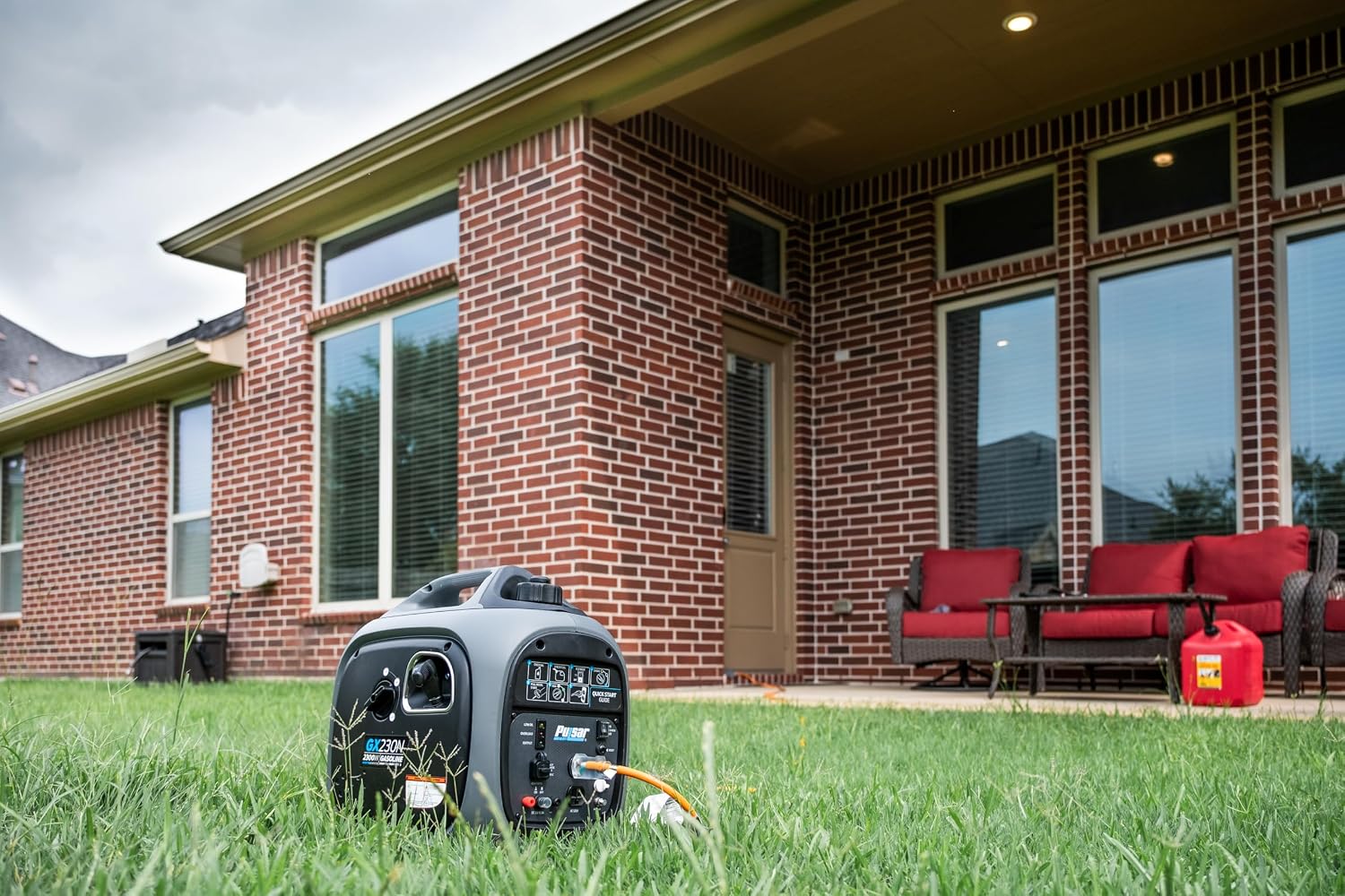 Pulsar 2,300W Portable Gas-Powered Quiet Inverter Generator With USB Outlet & Parallel Capability, Carb Compliant, G2319N