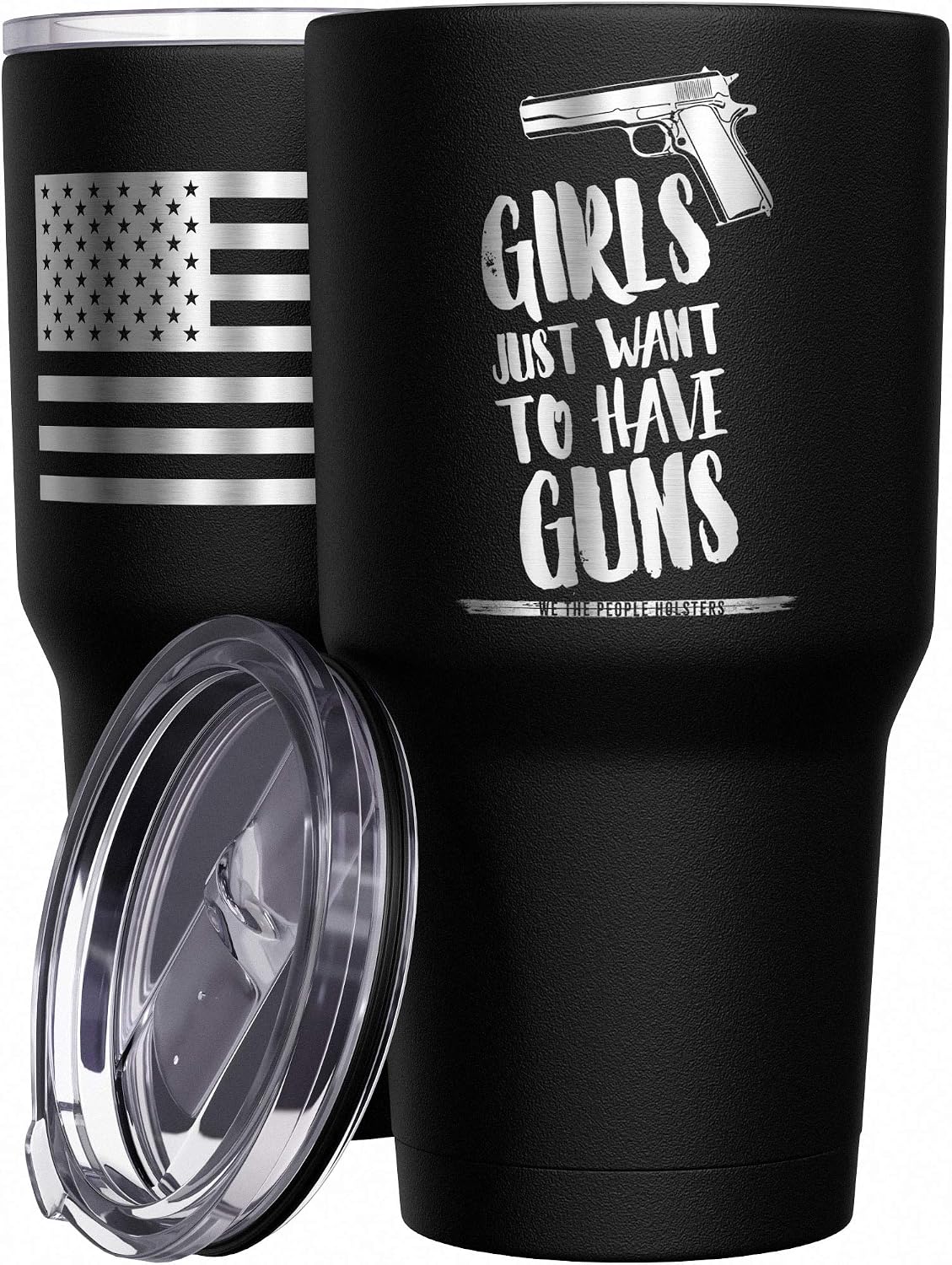 We The People Holsters - 1776 Betsy Ross Flag - Betsy Ross Mug - American Flag Coffee Travel Mug - American Flag Tumbler - Double Insulated Tumbler - 30 oz