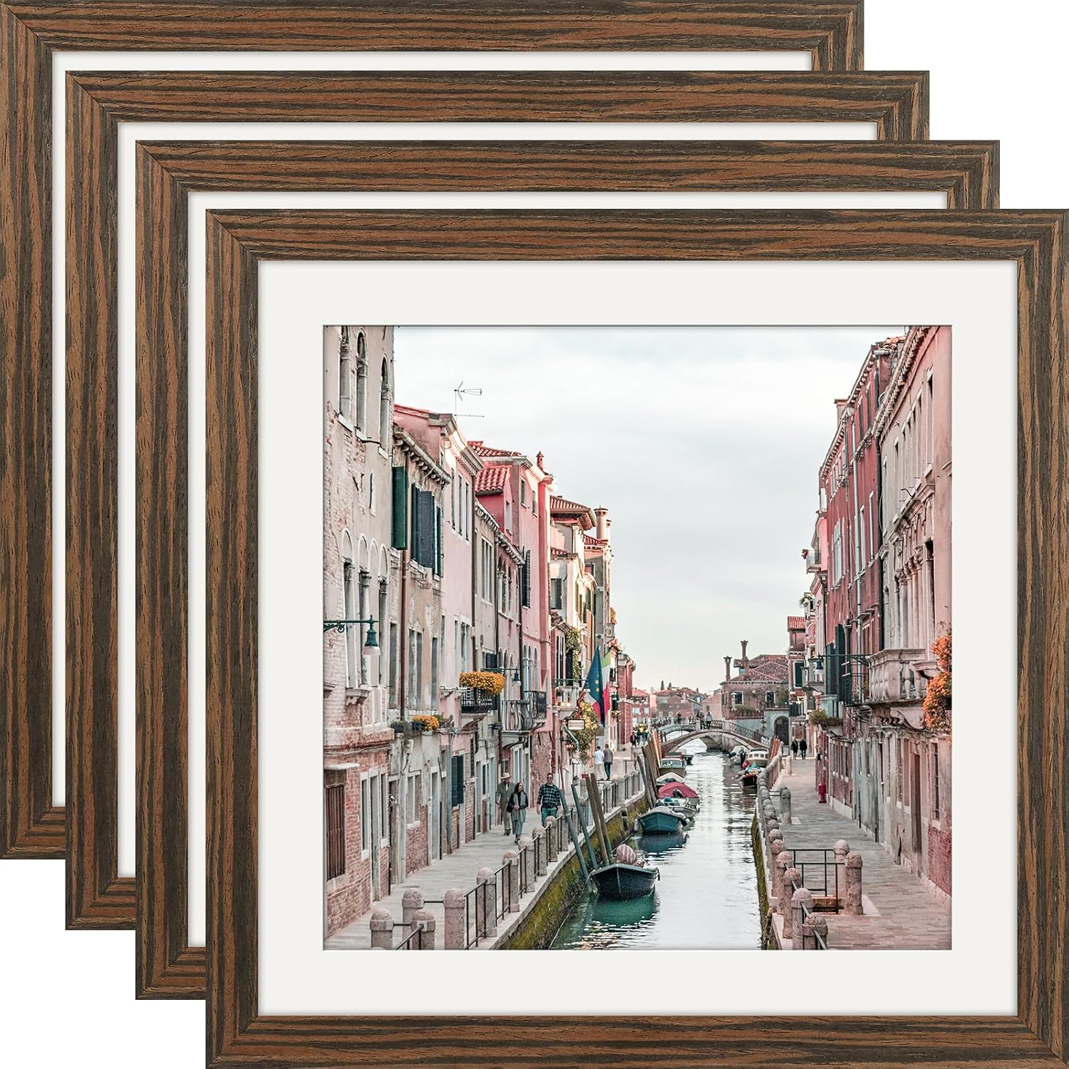 WUTL 8x8 Black Picture Frames Square