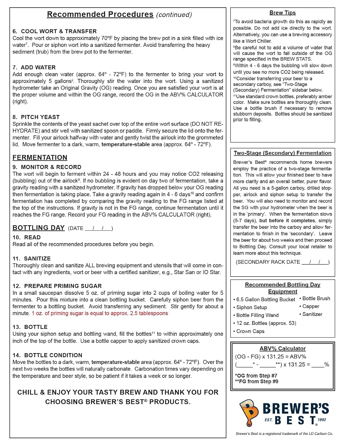 American Amber Homebrew Beer Ingredient Kit