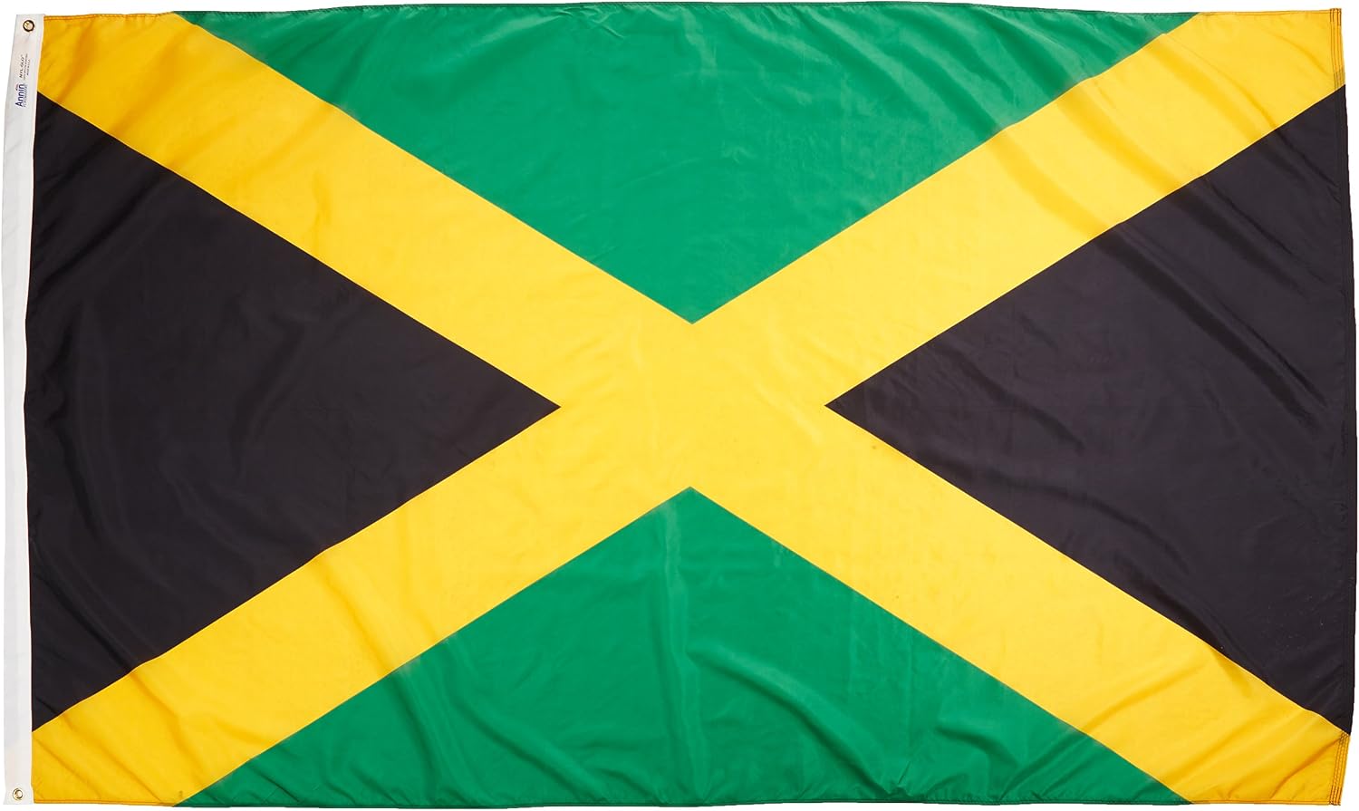 Annin Flagmakers Jamaica Flag - 4 x 6 Feet (Model 194242) | USA-Made to Official United Nations Design Specifications