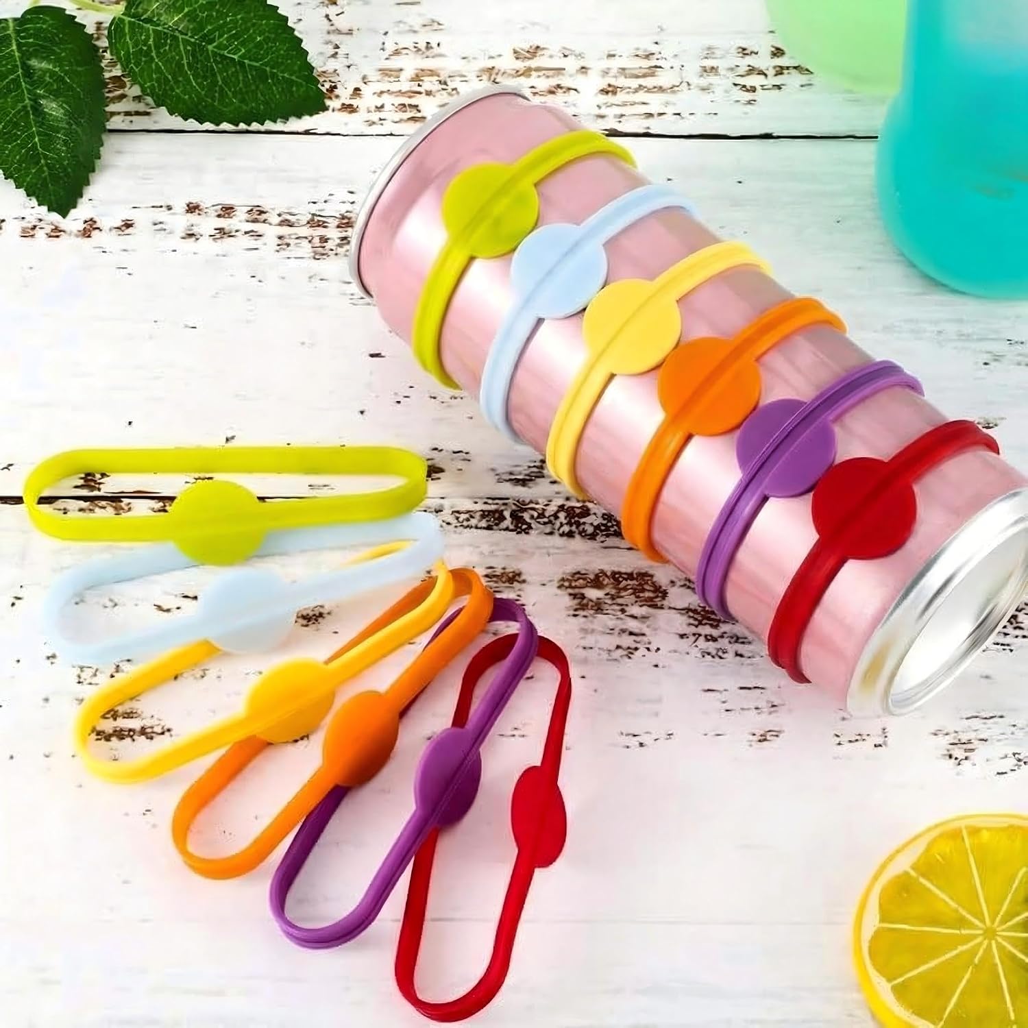 24 Pcs Silicone Drink Markers Reusable Cup and Glass Identifiers