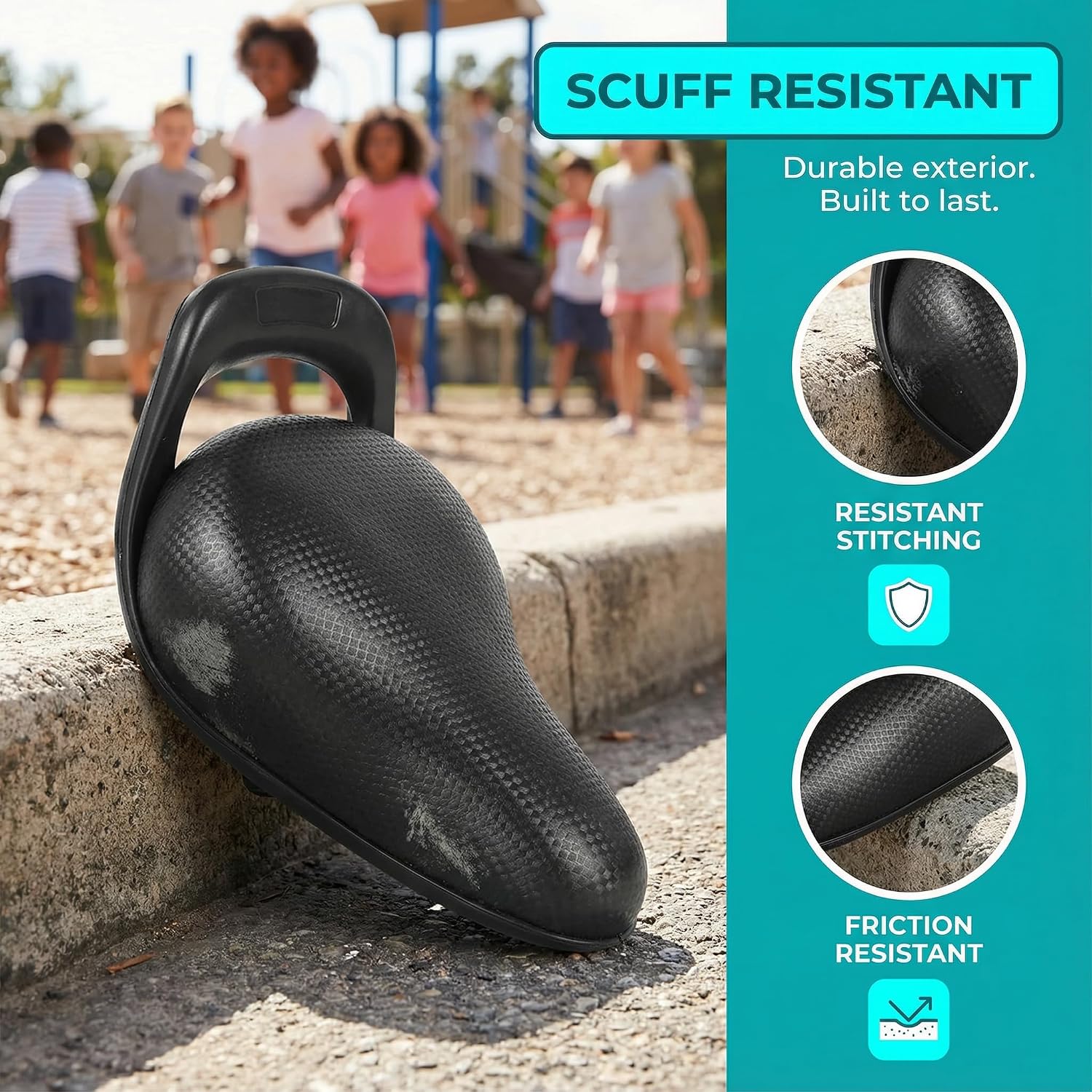 Kids Bike Seat Replacement - Comfortable Padded Bicycle Saddle for 12 14 16 Inch Boys Girls Bikes Soft Breathable Cushion for Mountain Road Cycling