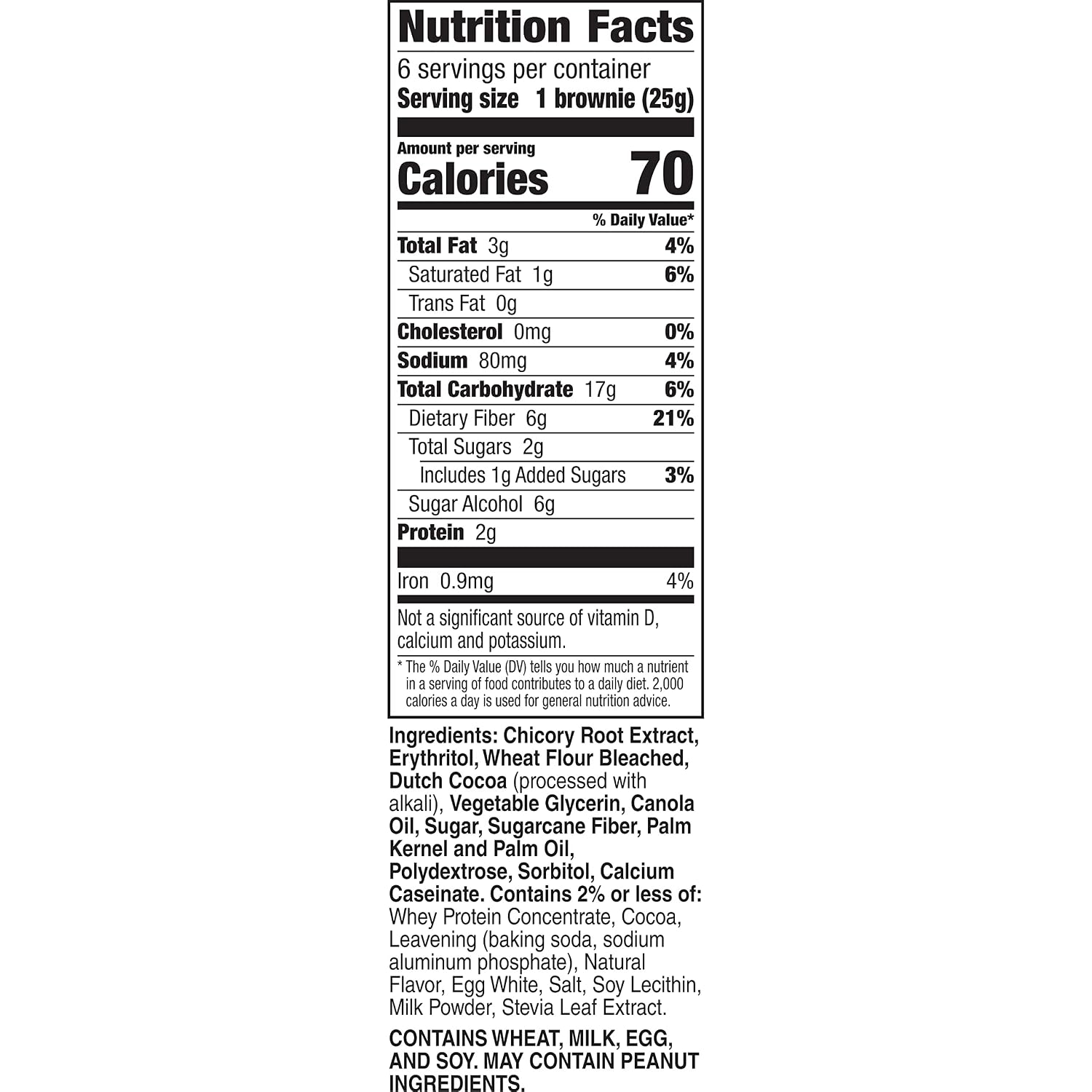 Fiber One 70 Calorie Chocolate Fudge Brownies, Mega Pack, 18 ct, 16 oz | 26% Daily Value of Fiber per Bar, 70 Calories & 2g Sugar, 5g Net Carbs, Bulk Pack for Office or Pantry Stocking