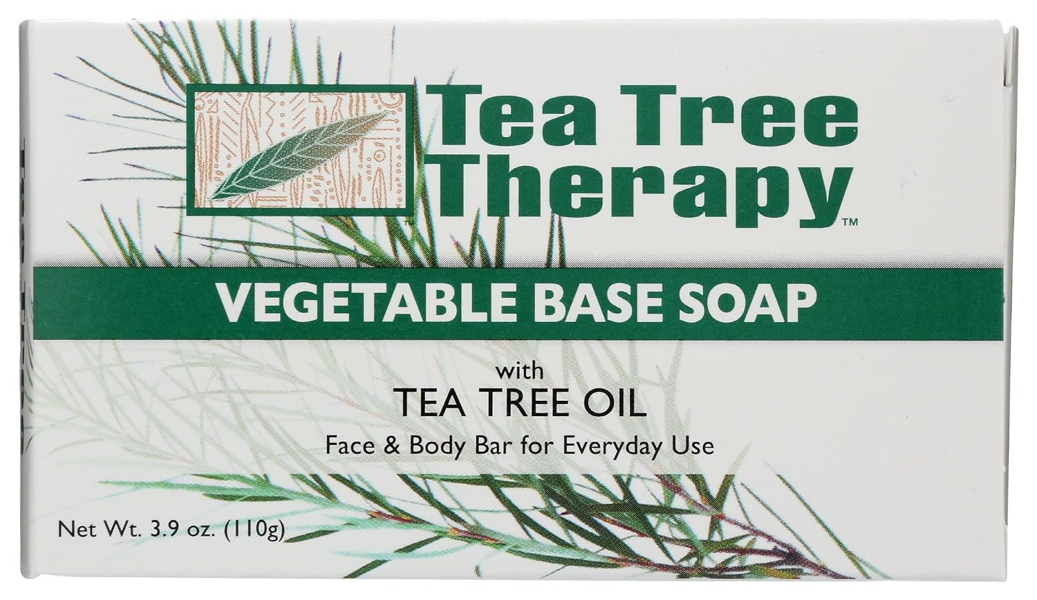 Tea Tree Therapy Vegetable Base Soap with Tea Tree Oil - 3.9 oz - Pack of 9