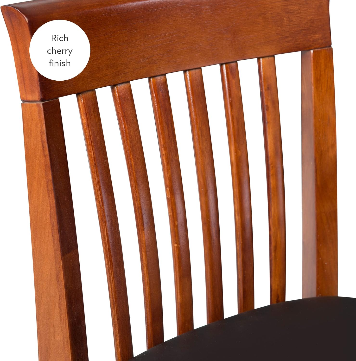 Linon Torino Collection Craftsman Counter Stool, 17.25"W x 19.5"D x 37"H, Black