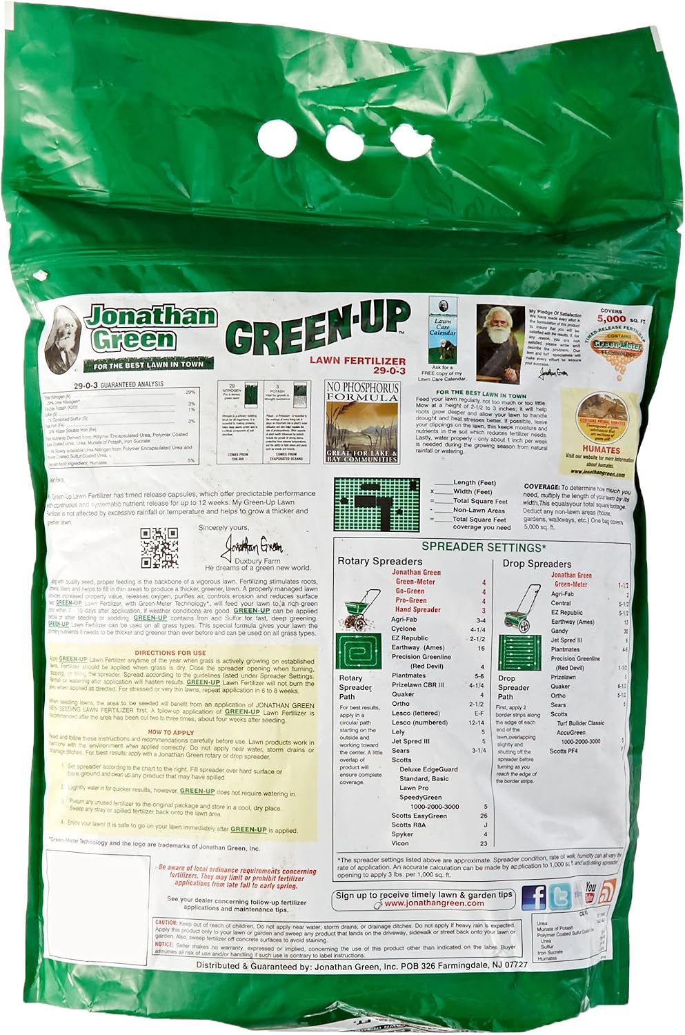 Jonathan Green & SONS 11988 5M Green Up Fertilizer