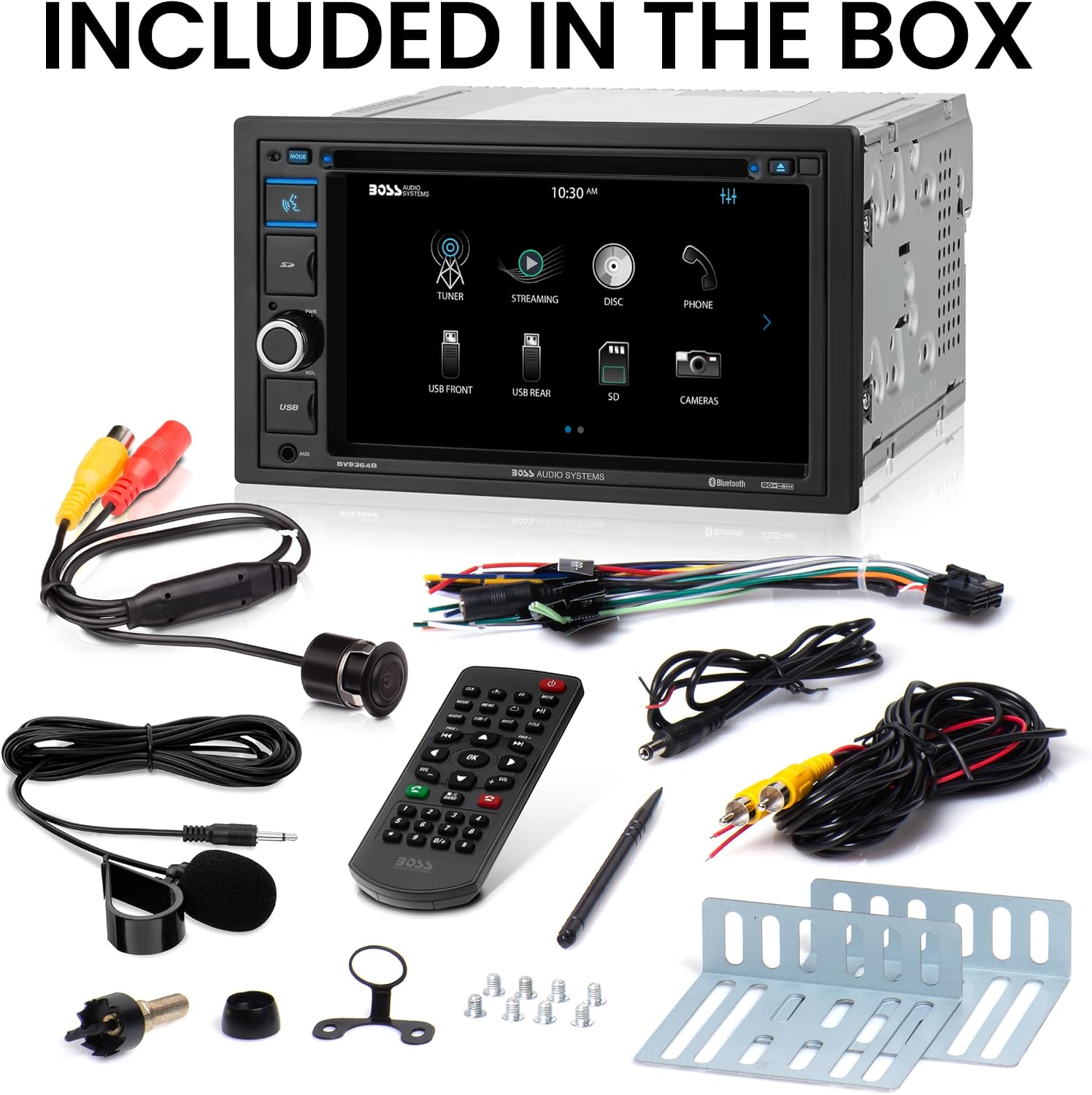 BOSS Audio Systems BV9364B Car Stereo, Hands-Free Calling, Double DIN