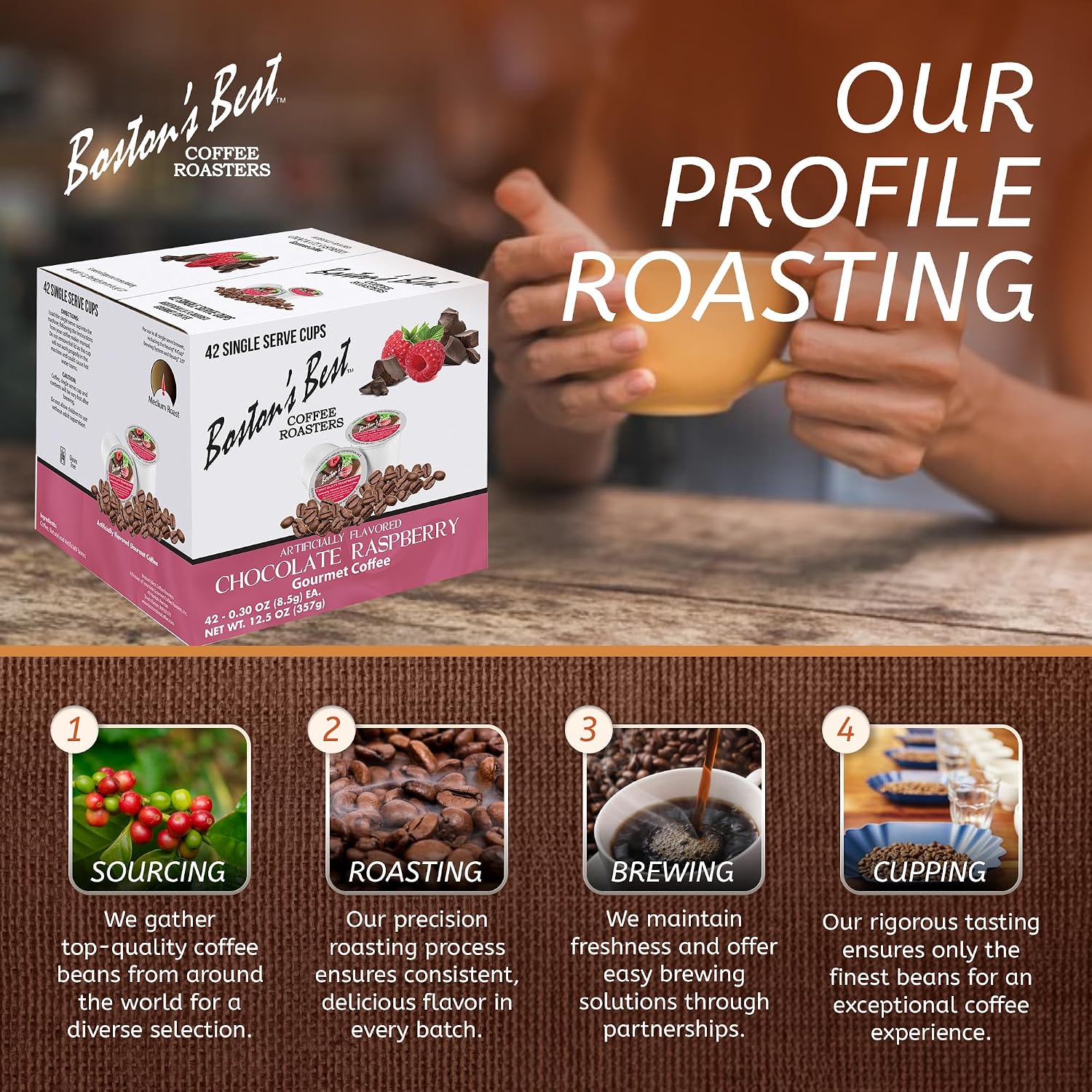 Boston’s Best - Aloha Coconut Flavored Delicious Gourmet Coffee Compatible with Keurig Coffee Maker, 1 Count (42 Single Serve Cups)