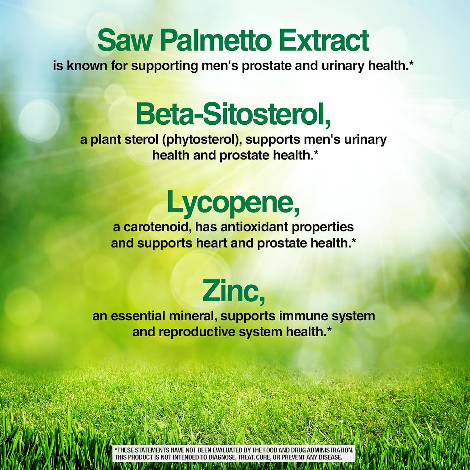 Nature's Wonder Men's Prostate Formula with Saw Palmetto, 200 Softgels | With Beta-Sitosterol, Lycopene & Zinc
