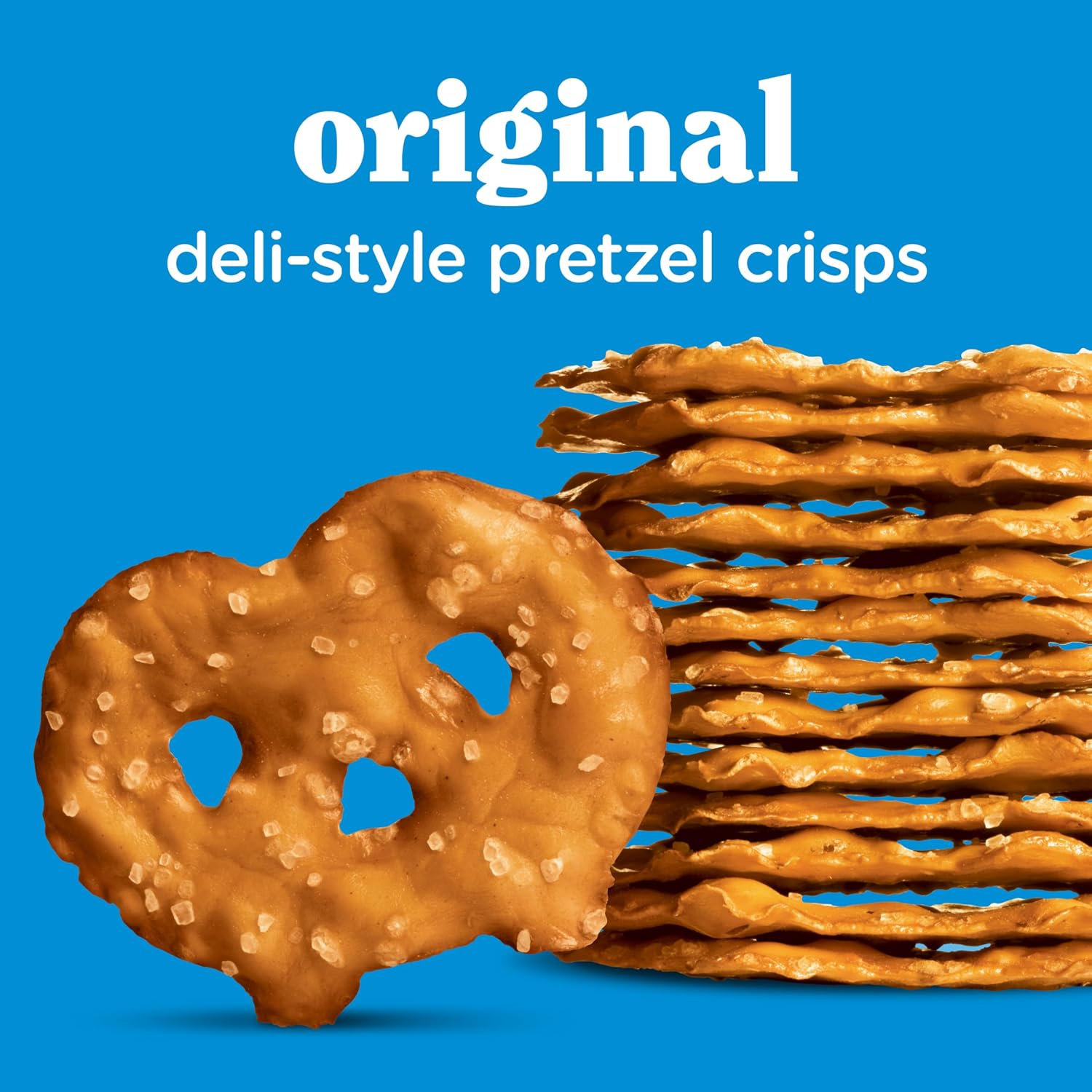 Snack Factory Original Pretzel Crisps, Non-GMO, 14 oz Party Size Bag