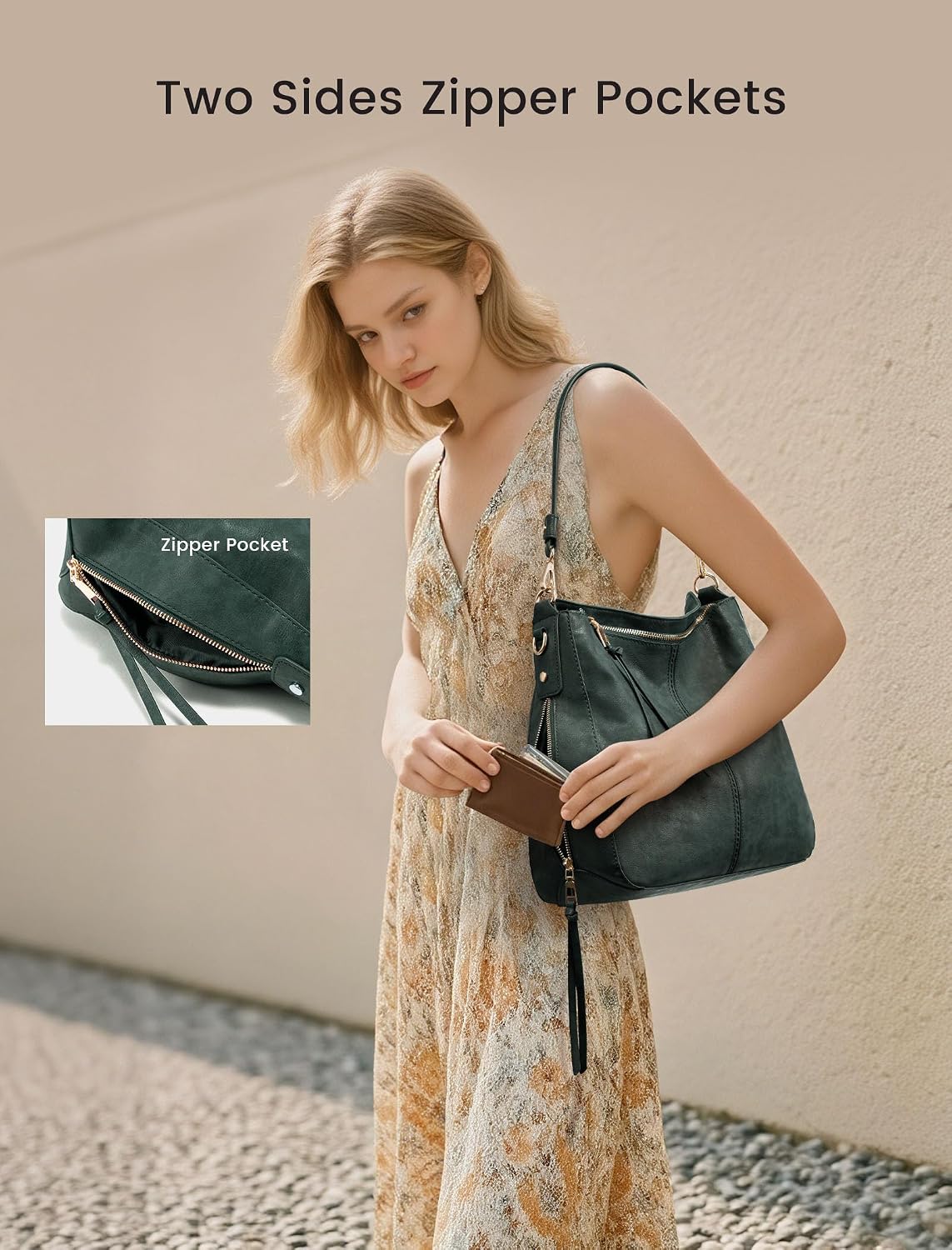 Hobo Crossbody Bag for Women, Designer Shoulder Purse Handbags