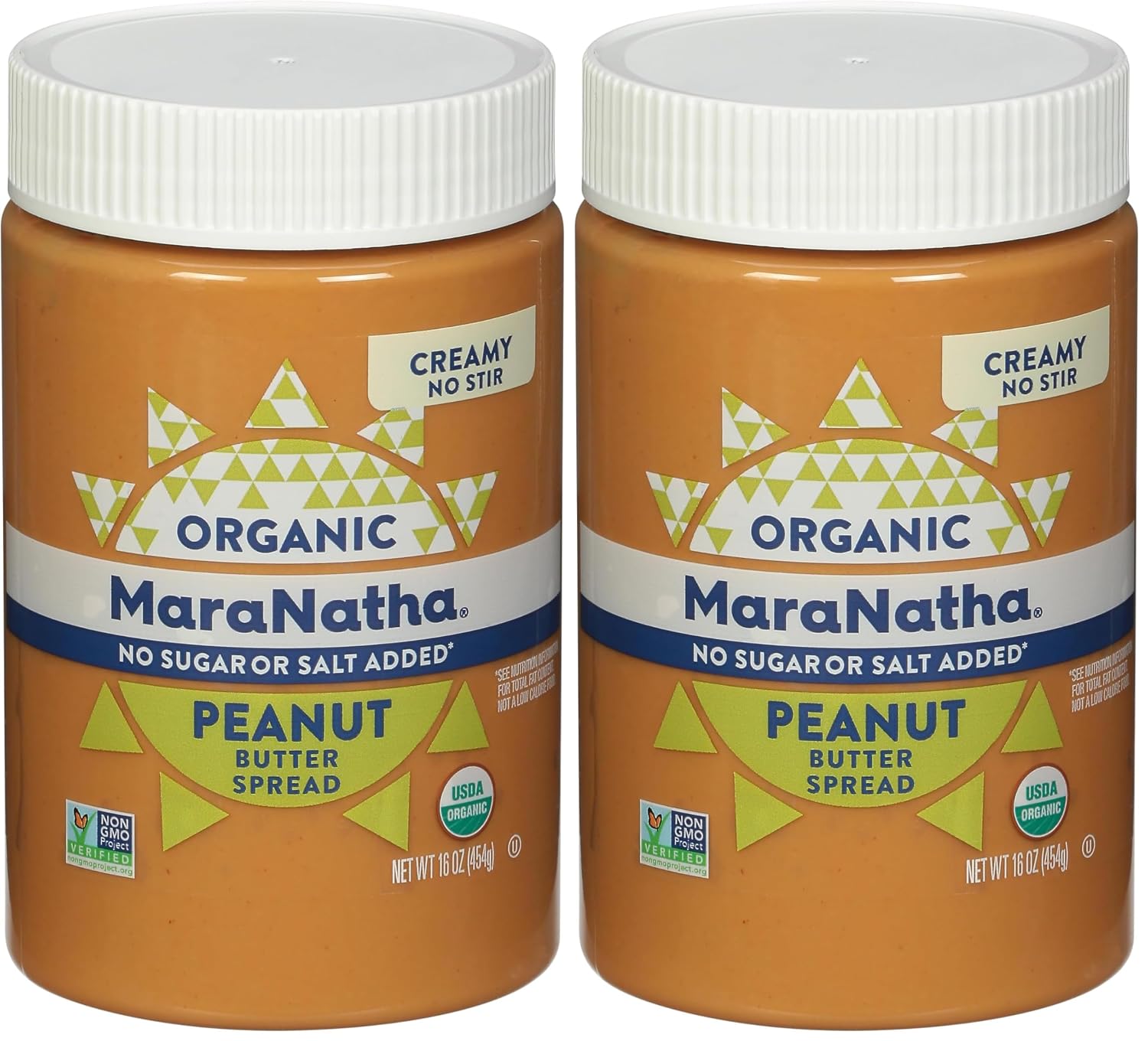 MaraNatha Organic Creamy Peanut Butter Spread, No Stir, 16 Ounce Jar
