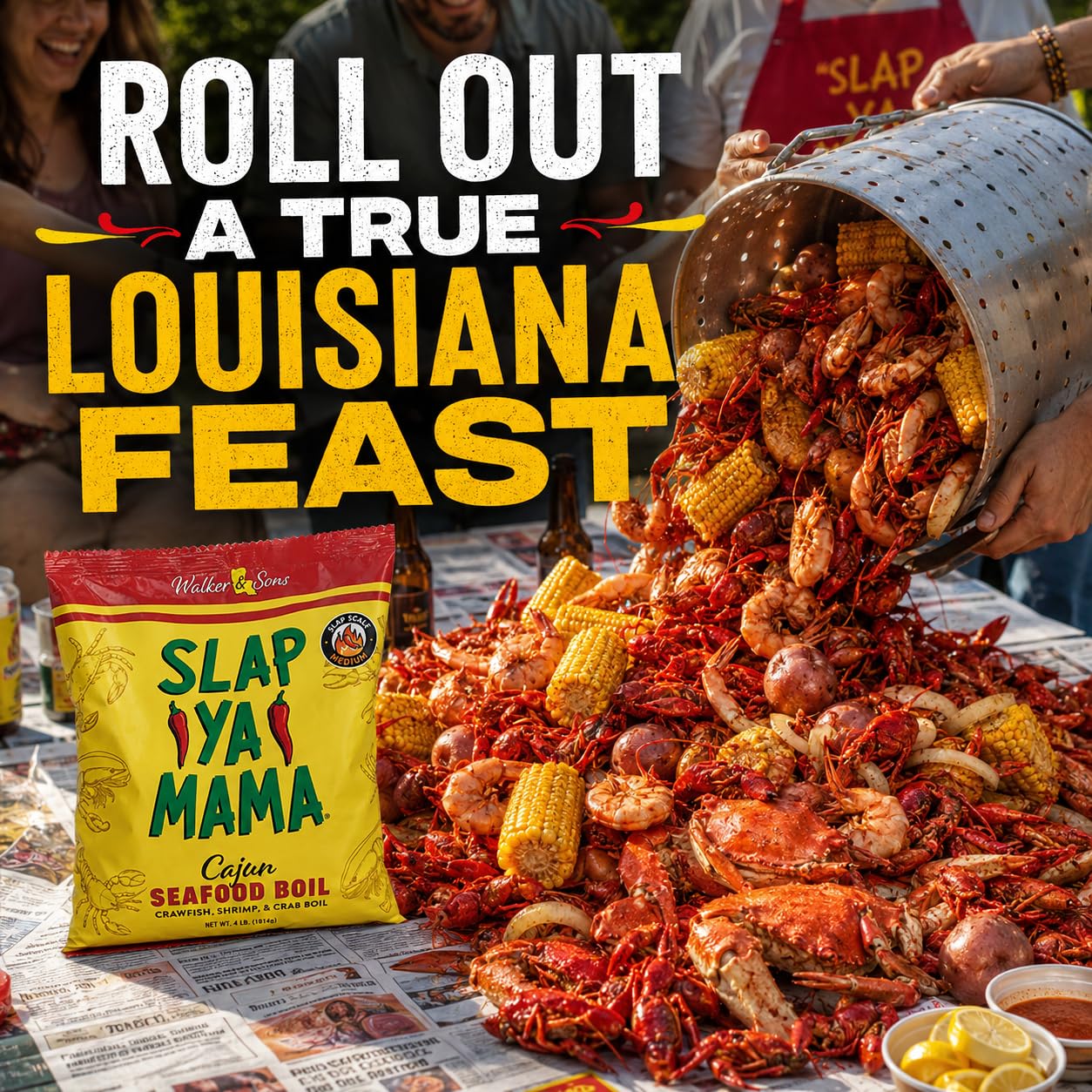 Slap Ya Mama Cajun Seafood Boil Seasoning for Crawfish, Crab and Shrimp