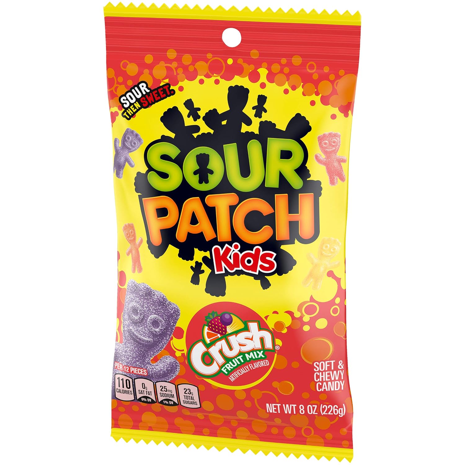 SOUR PATCH KIDS & SWEDISH FISH Soft & Chewy Gummy Candy Variety Pack, 15 ct