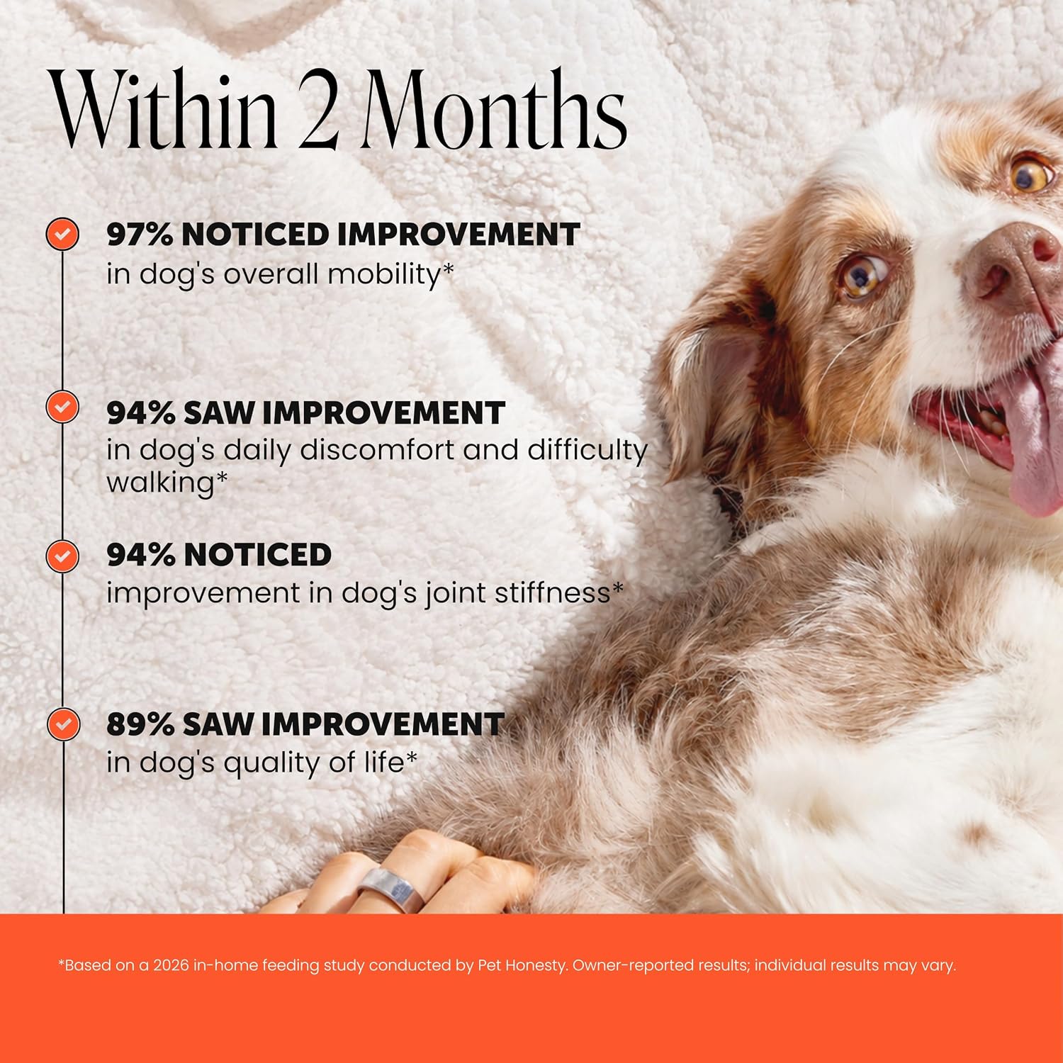Hip + Joint Supplement for Dogs with Glucosamine Chondroitin - MSM, Turmeric & Collagen Soft Chews - Joint Function, Stiffness, and Mobility Support, May Reduce Occasional Discomfort (Chicken, 90 Ct)