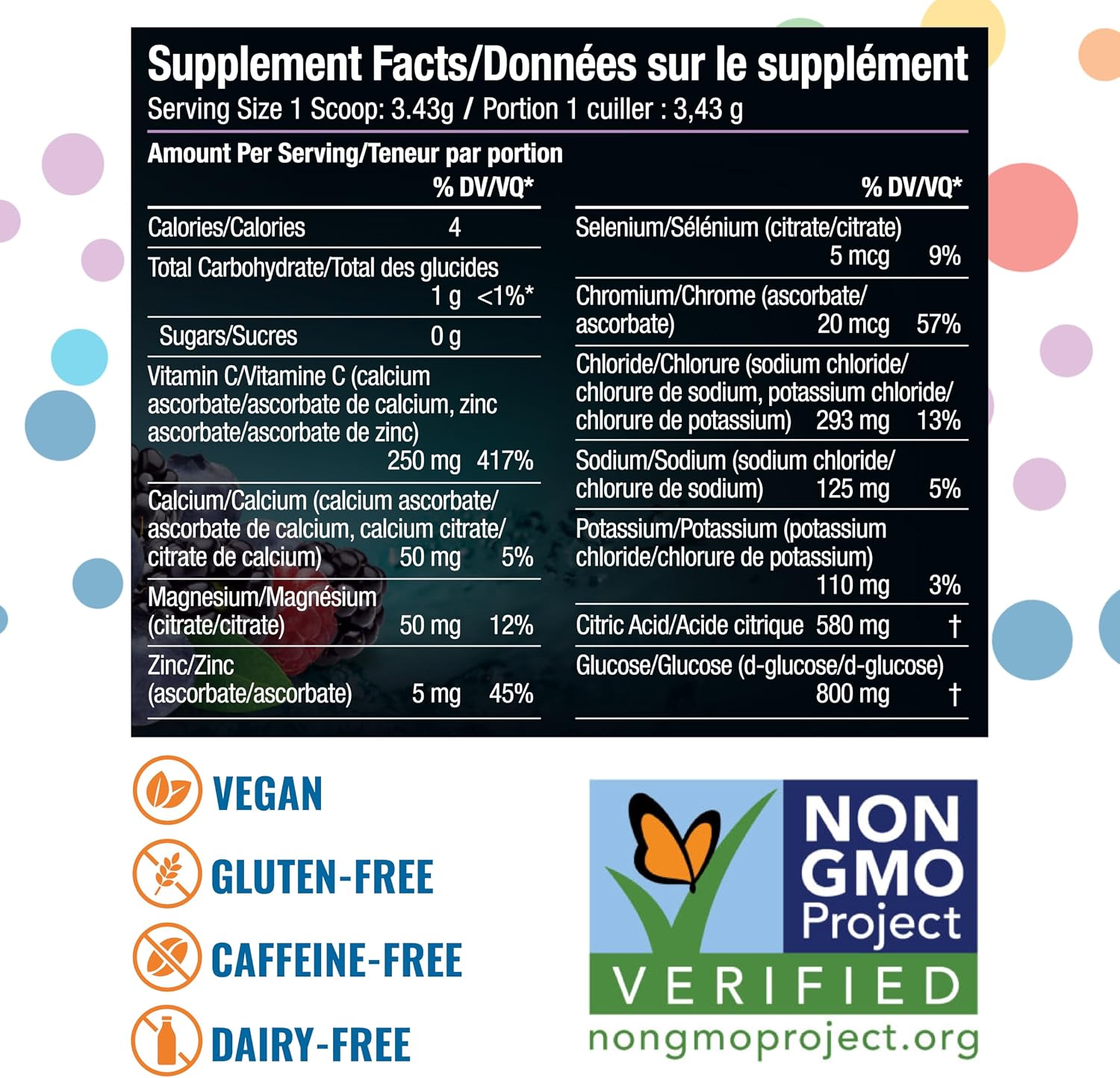Ener-IV Electrolyte Drink Mix, Natural Flavors - Mixed Berry, 45 Servings