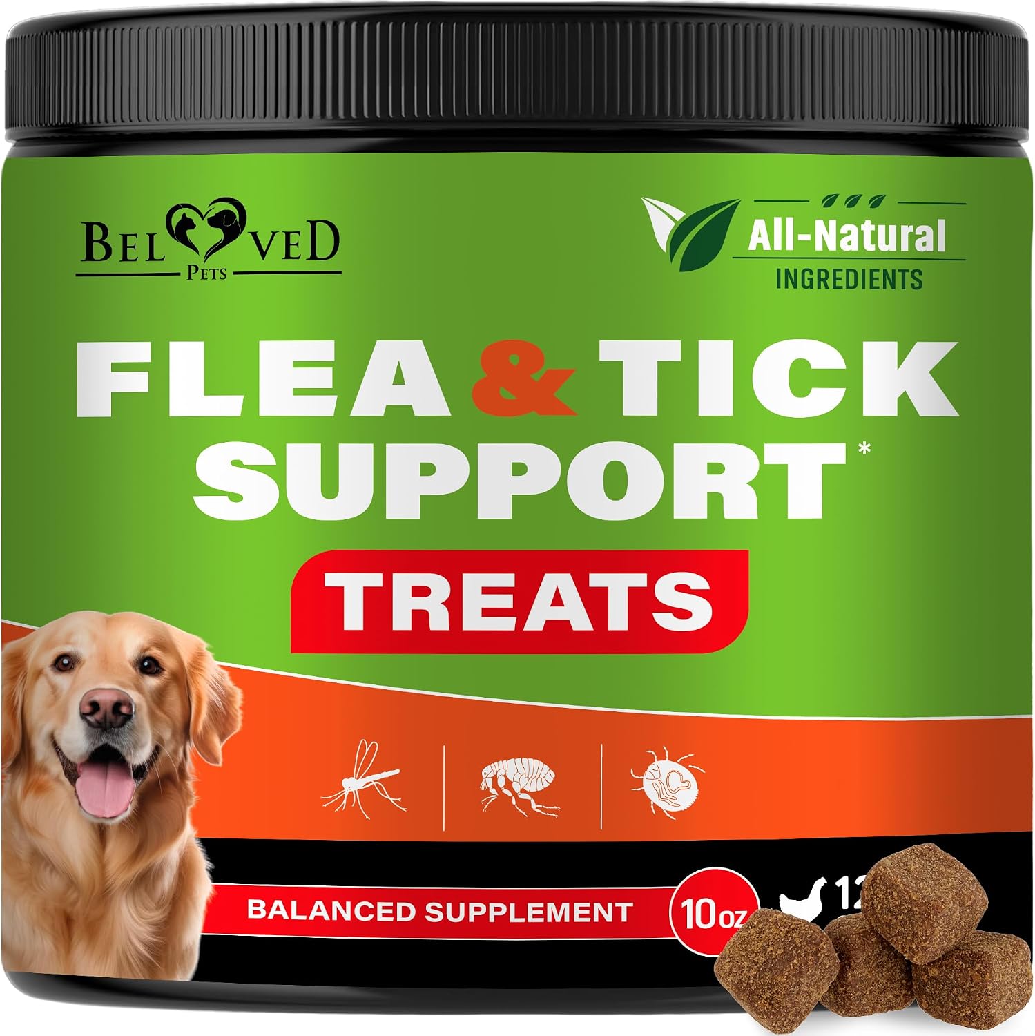 Flea and Tick Prevention Chewable Pills for Dogs - Revolution Oral Flea Treatment for Pets - Pest Control & Natural Defense - Chewables Small