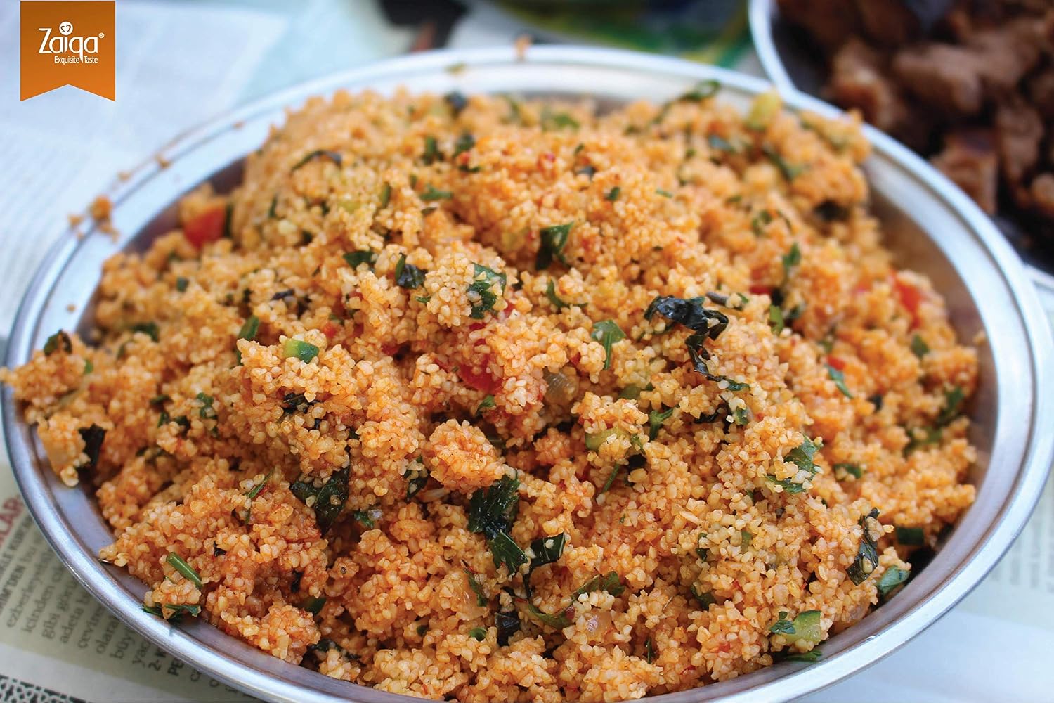 Zaiqa Bulgur Wheat #3 Coarse Grain - 2LB | 100% Whole Durum, Non-GMO & Vegan | Quick-Cooking Ancient Grain for Pilaf, Hearty Sides, Stuffing & Soups
