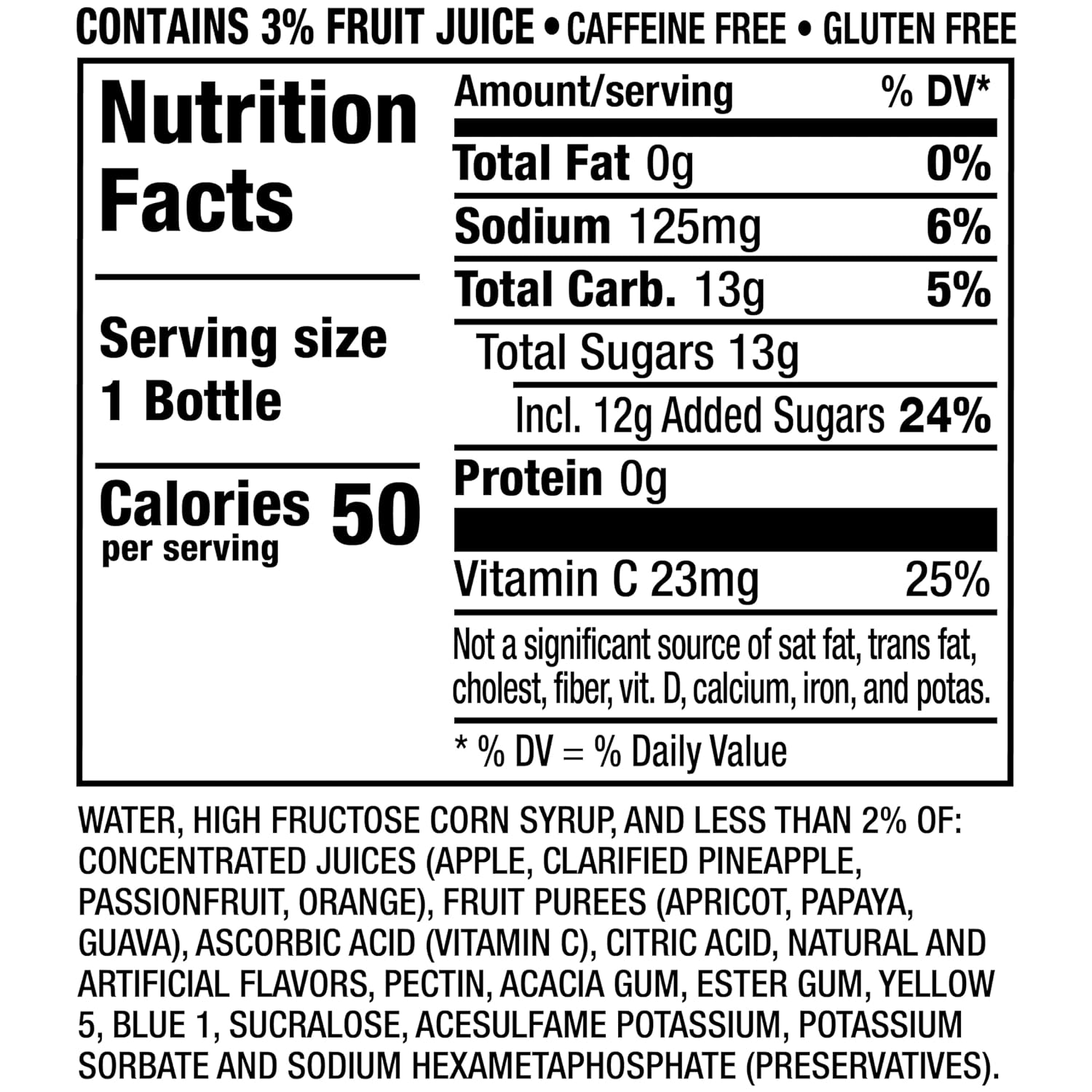 Hawaiian Punch Polar Blast Fruit Juice Drink, 10 Fl Oz Bottles, 24 Count (4 Packs Of 6), Ready-to-drink, On-the-go, Caffeine-free, Carbonation-free, Gluten-free, Excellent Source Of Vitamin C