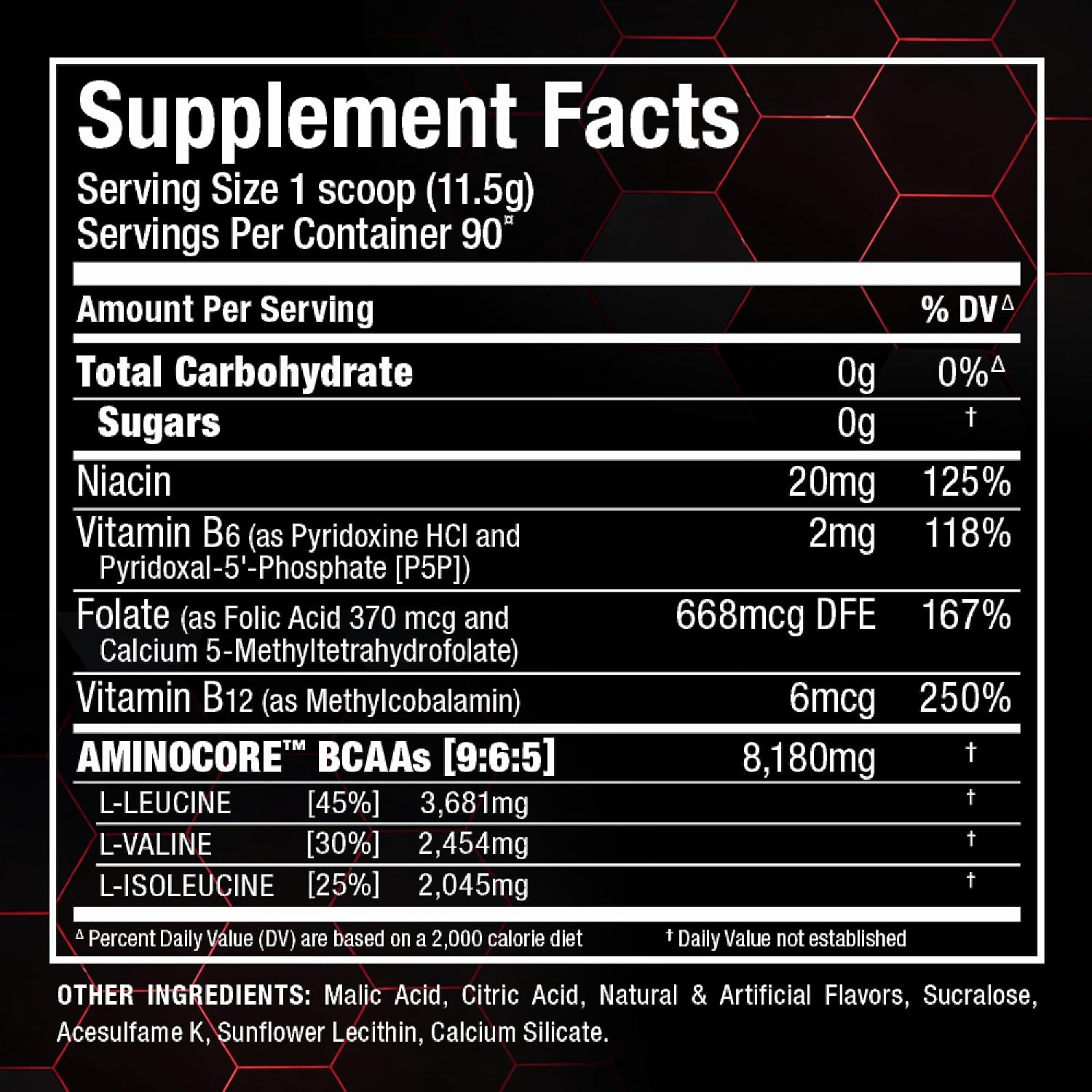 ALLMAX AMINOCORE BCAA Powder, Watermelon, 90 Servings, 1035 g