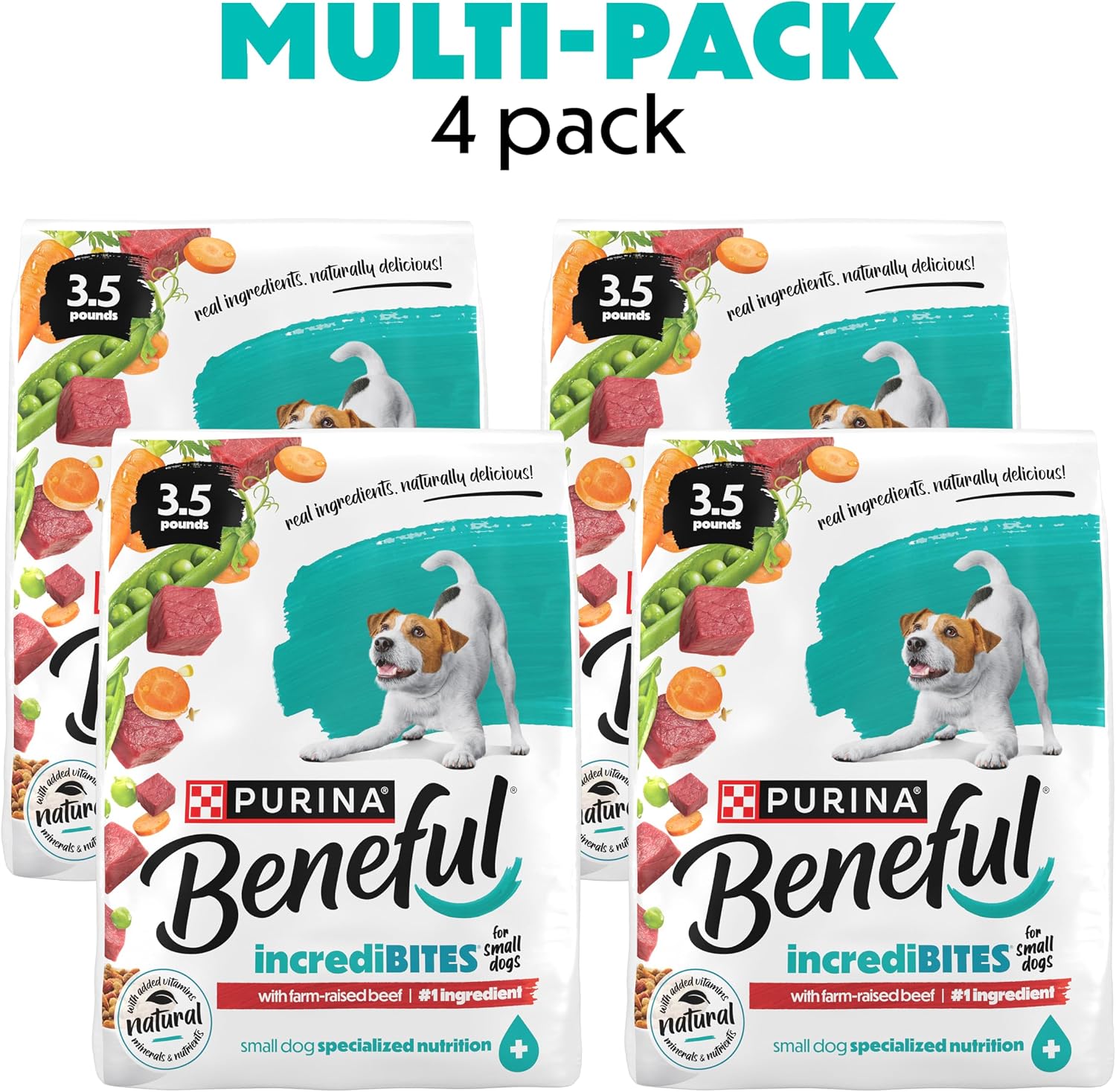 Purina Beneful Incredibites With Farm-Raised Beef Natural Small Breed Dry Dog Food With Added Vitamins