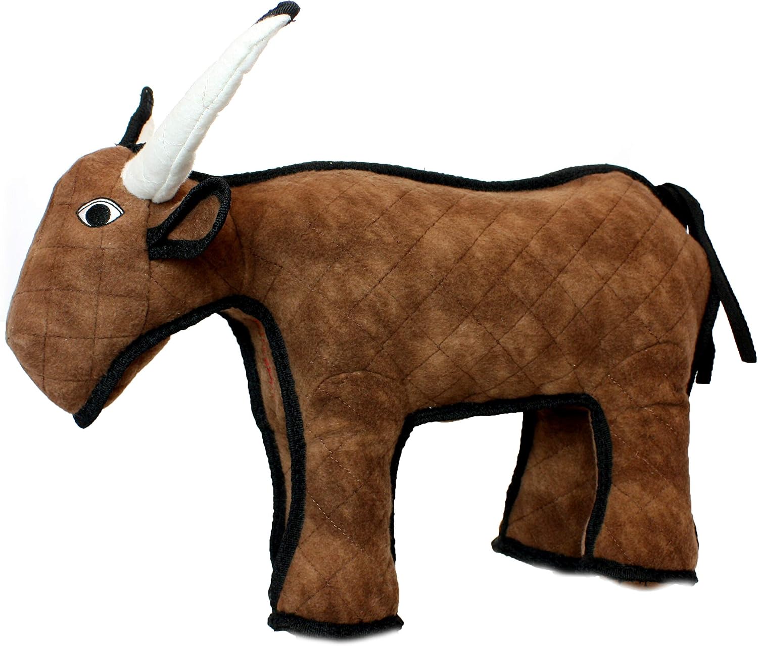 TUFFY® : Cow Dog Toy: Ultra Durable Plush Toy with Multiple Layers & Reinforced Seams, Washable and Floats, Original Construction
