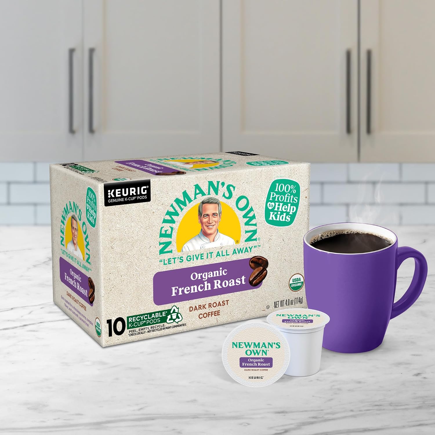 Newman's Own Organics Special Blend Keurig Single-Serve K-Cup Pods, Medium Roast Coffee, 96 Count