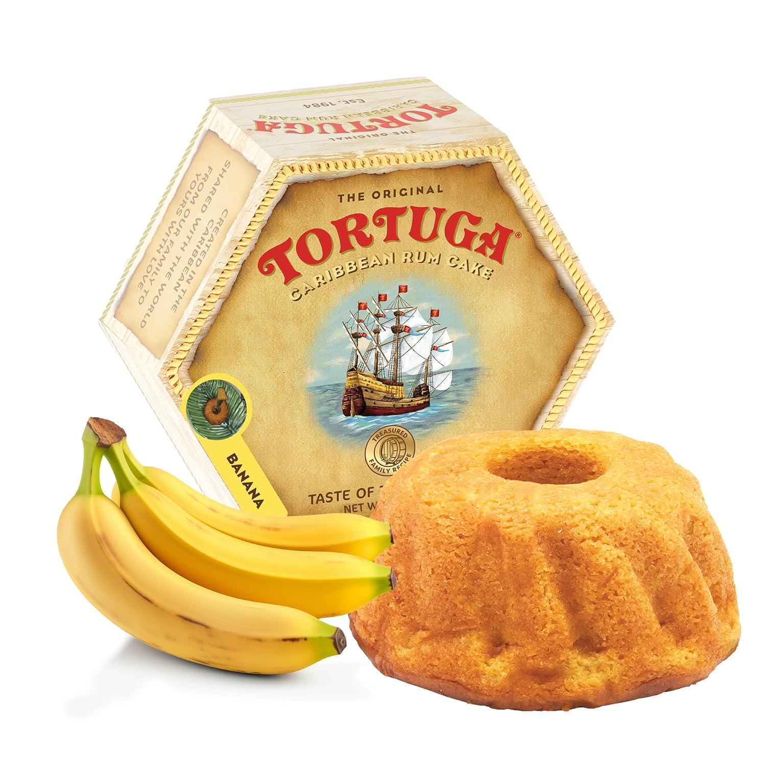 TORTUGA Provenance Rum Cake Variety Pack – 4 oz. - 6 Pack - The Perfect Premium Gourmet Gift for Stocking Stuffers, Gift Baskets