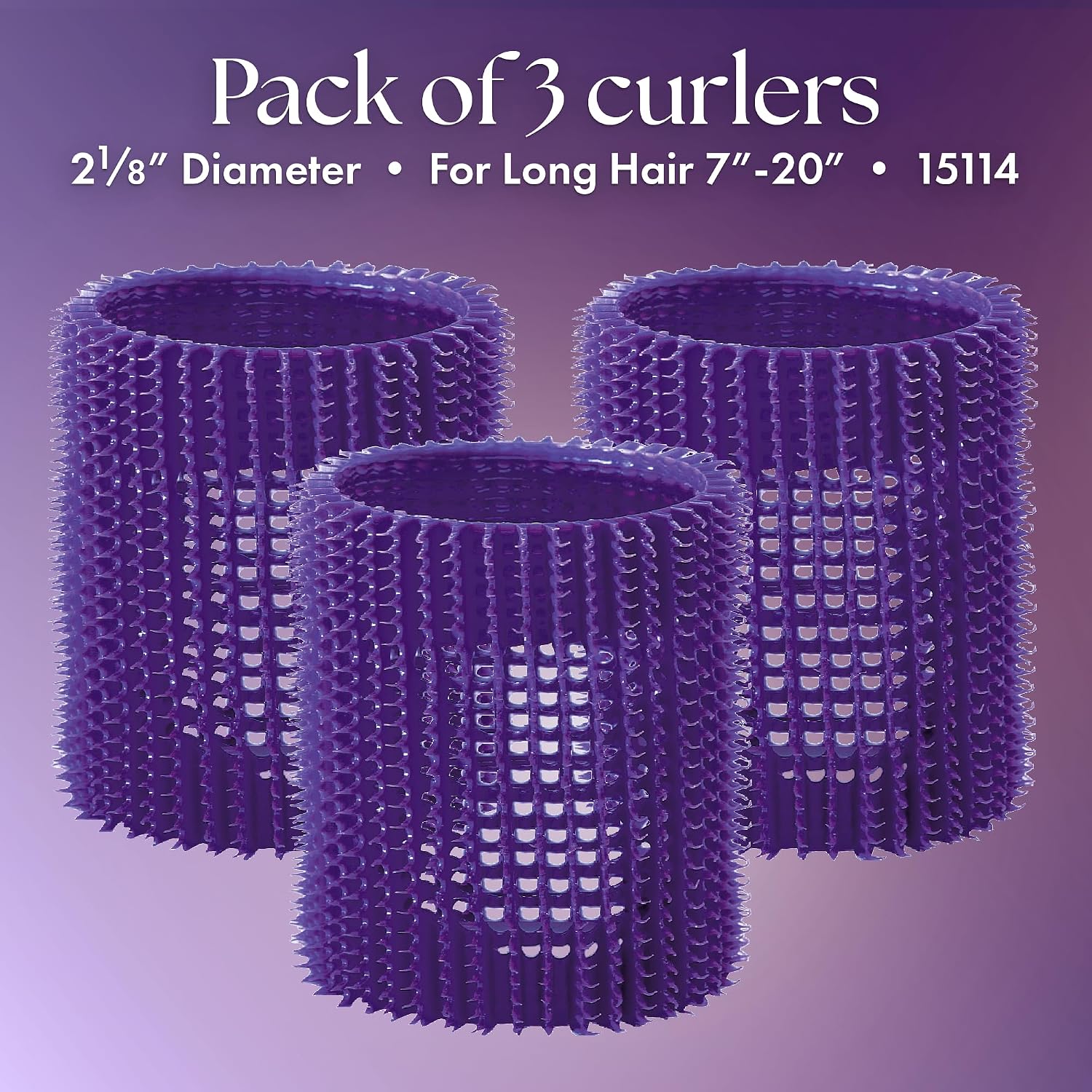 Olivia Garden Jet Set EZ Grip Self-Gripping Curlers - Hair Rollers for Setting or Perming - Style Curls and Waves