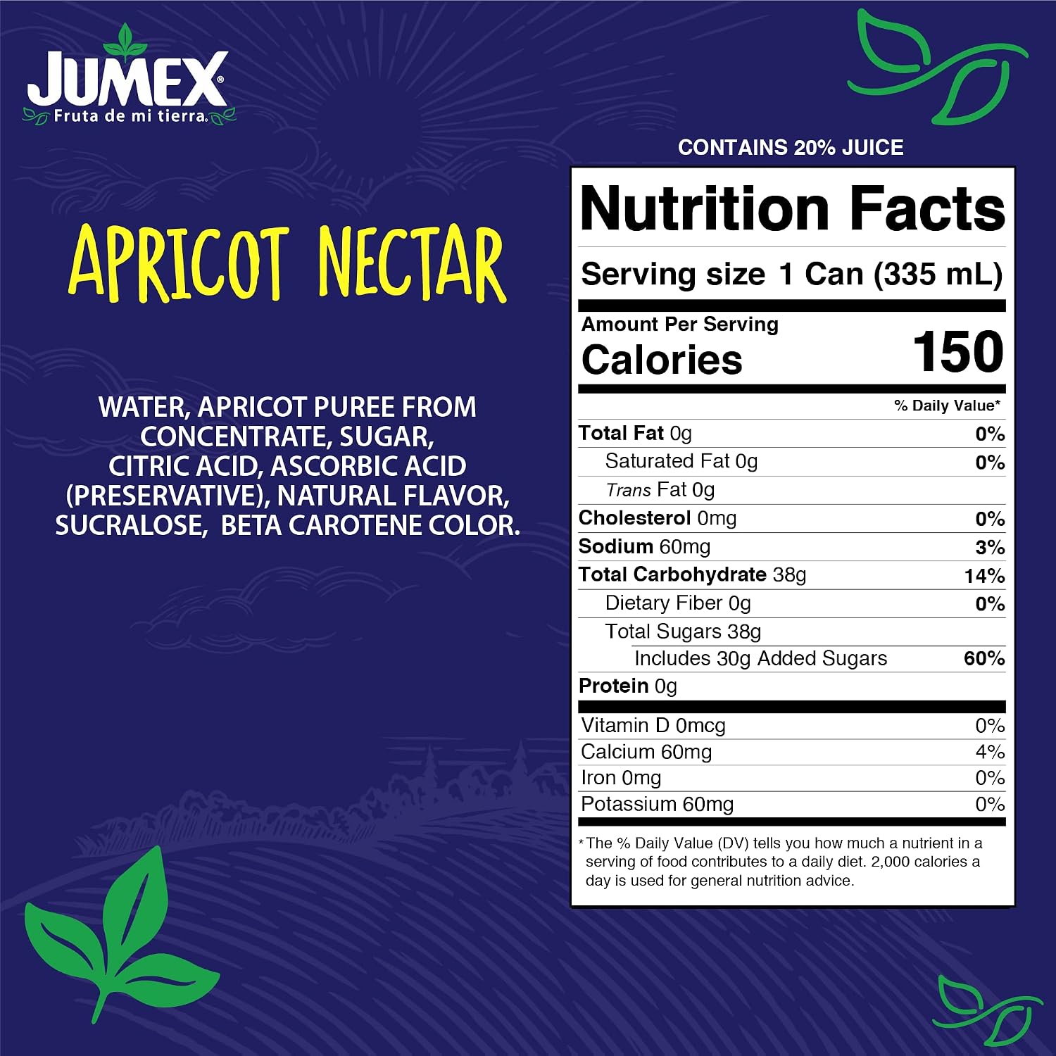 Jumex Mango Nectar Juice & Peach Nectar - Made with Fresh Fruit Puree - Tropical Fruit Juice Concentrate for Smoothie Mix, Cocktail Mixers & Kids Beverages - 11.3oz, 12 Pack Canned Drinks