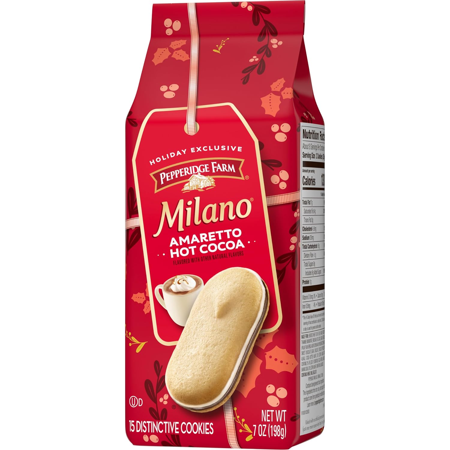 Pepperidge Farm Milano Cookies, Dark Chocolate, 20 Packs Tub, 2 Cookies Per Pack