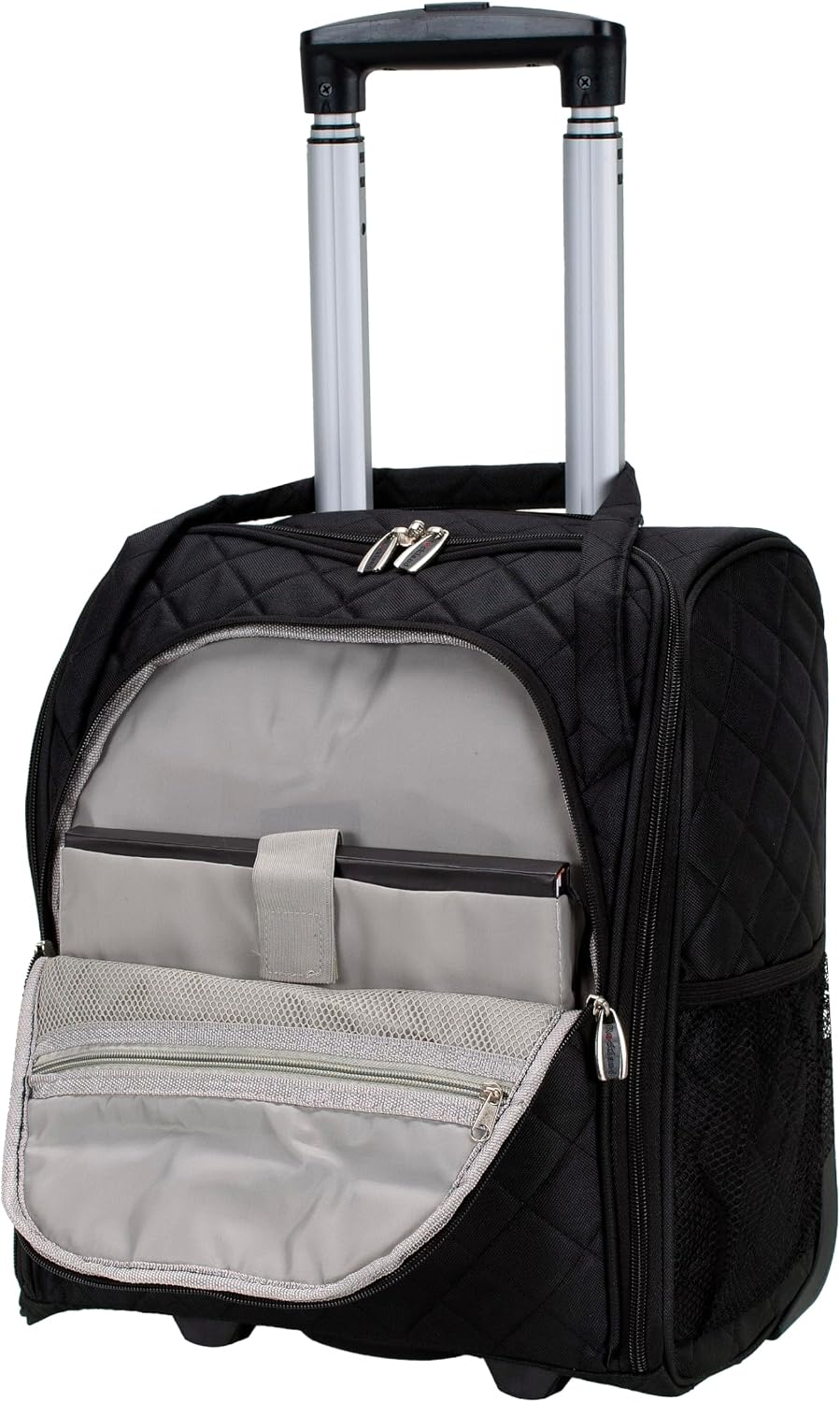 Rockland Melrose Upright Wheeled Underseater Carry-On Luggage, Red