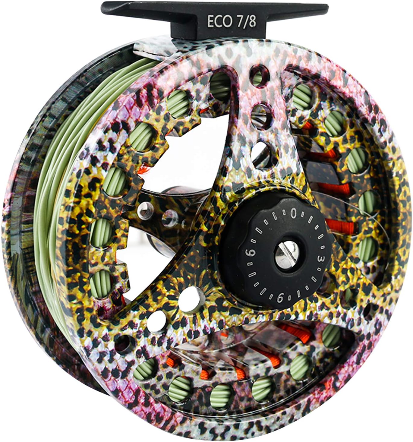 M MAXIMUMCATCH Maxcatch ECO Large Arbor Fly Fishing Reel (3/4wt 5/6wt 7/8wt) and Pre-Loaded Fly Reel with Line Combo