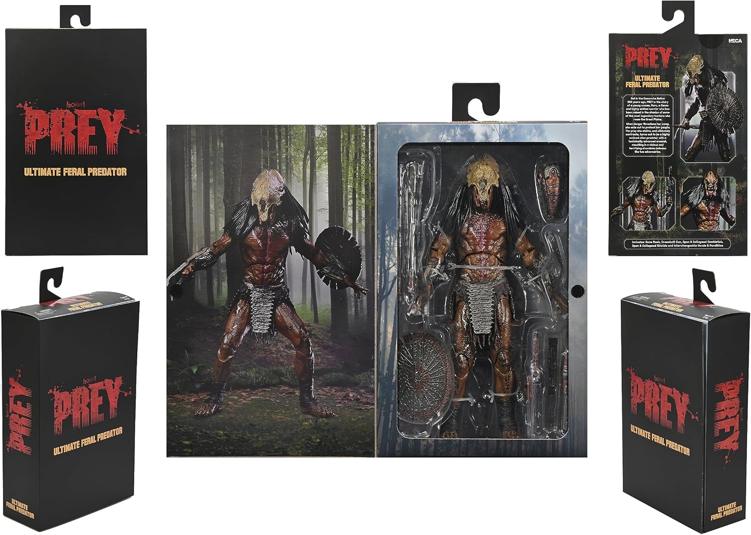 NECA Collectible Prey Ultimate Feral Predator 7" Scale Action Figure | Predator Prey 7 Inch Action Figure Ultimate - Feral Predator